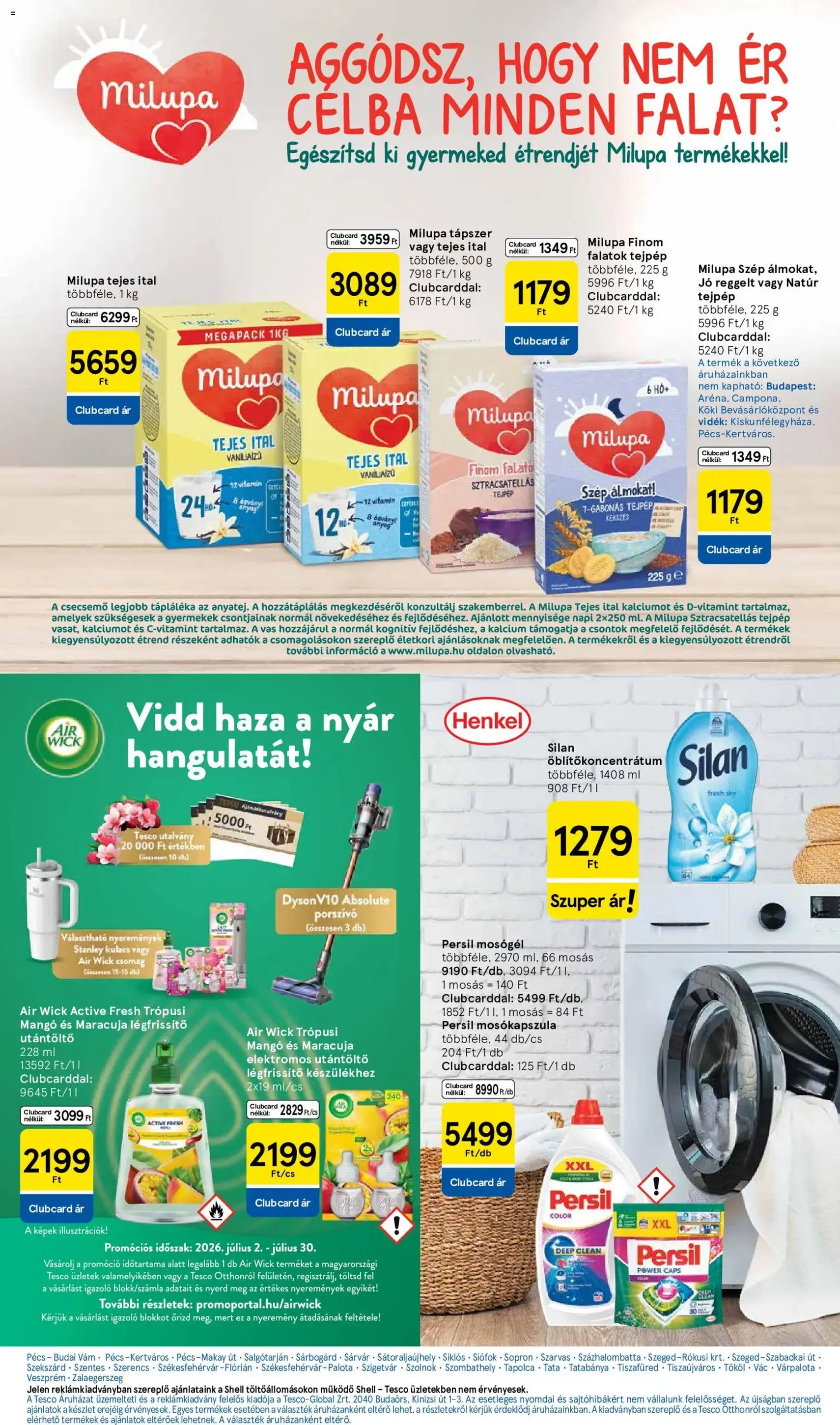 Tesco aktuális akciós újság - 2026.07.02. érvényes szórólap 27 oldal 32 oldalból