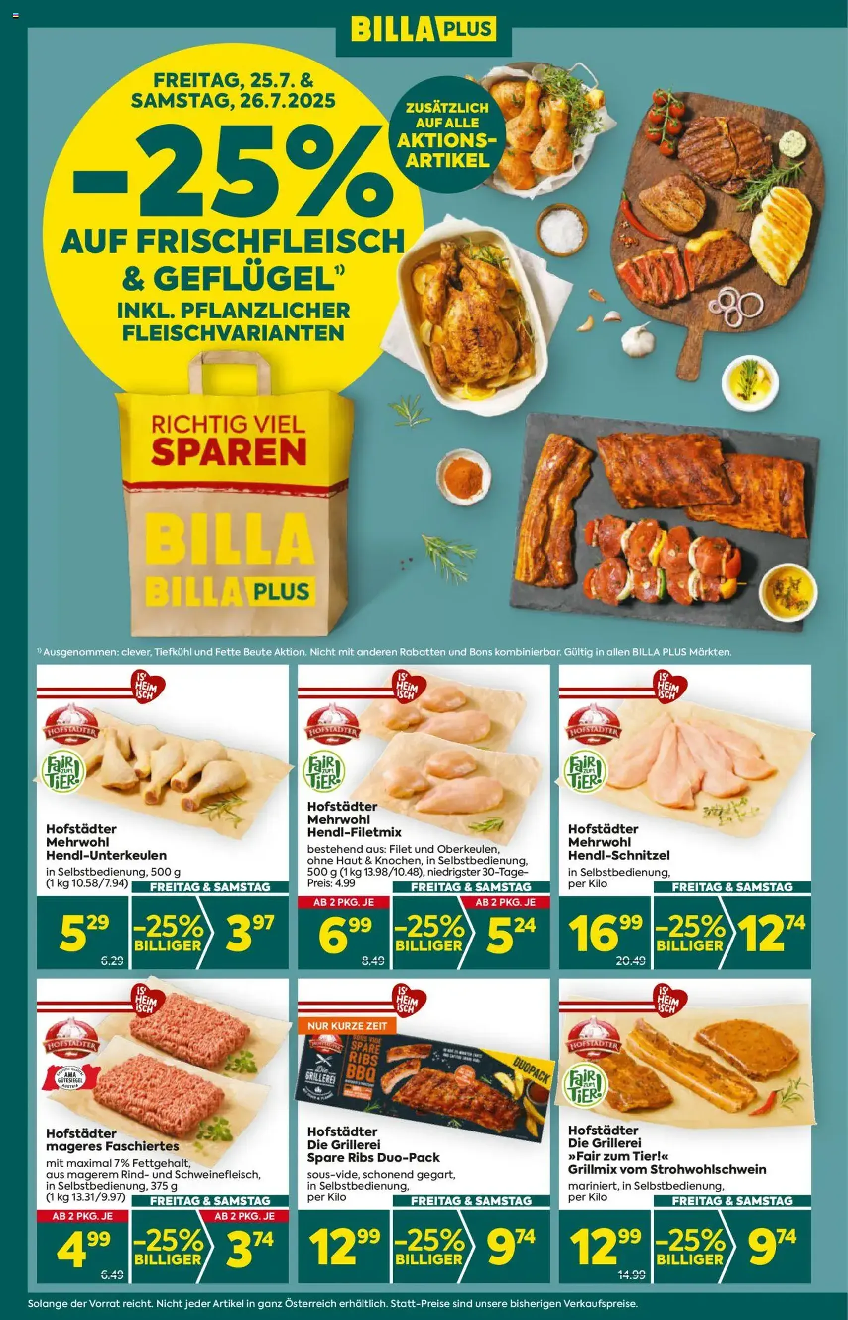 Billa Plus Flugblatt - Gültiger Prospekt ab 24.07.2025, Seite 2 von insgesamt 20