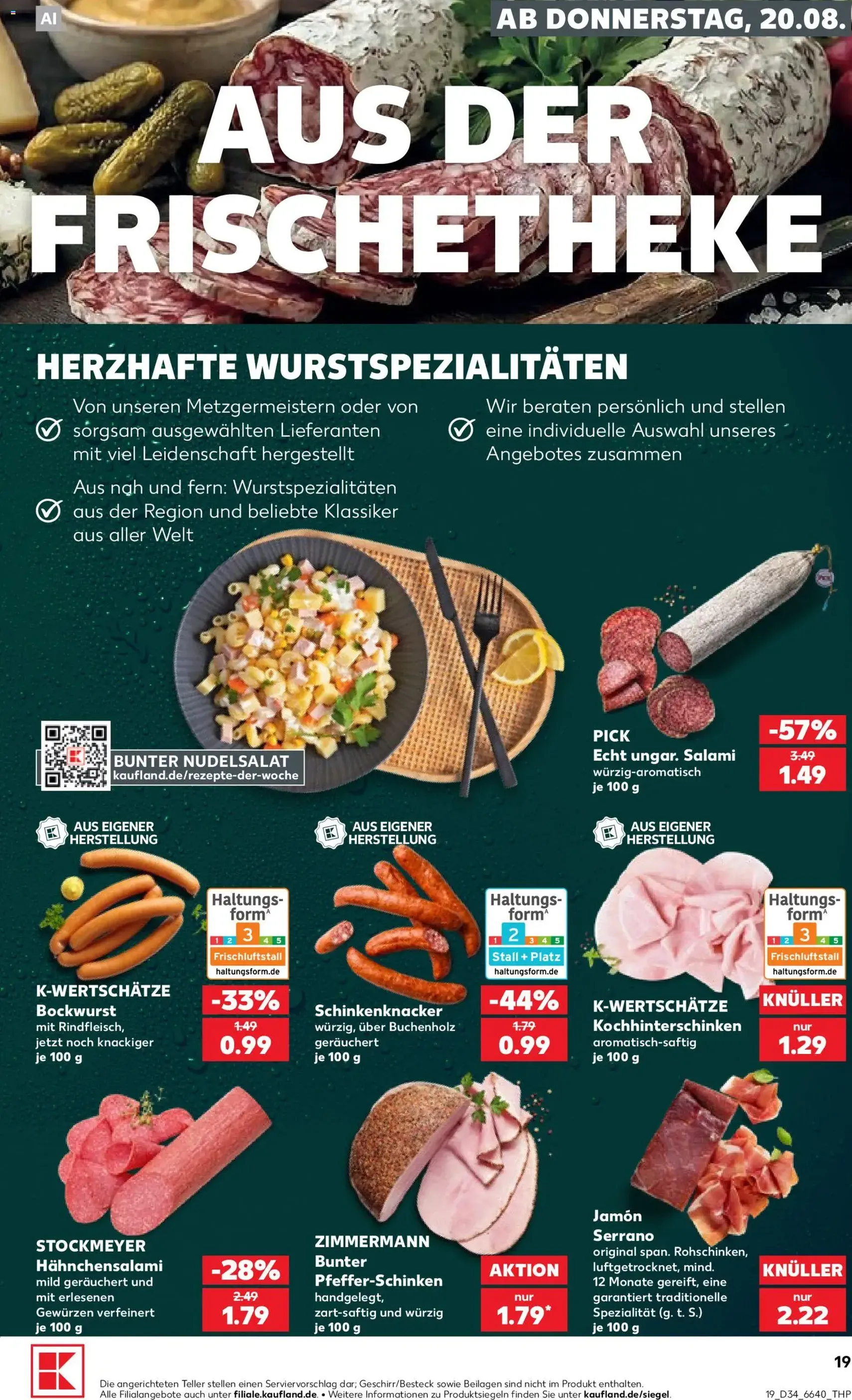 Kaufland Prospekt - Gültiger Prospekt ab 20.08.2026, Seite 19 von insgesamt 52