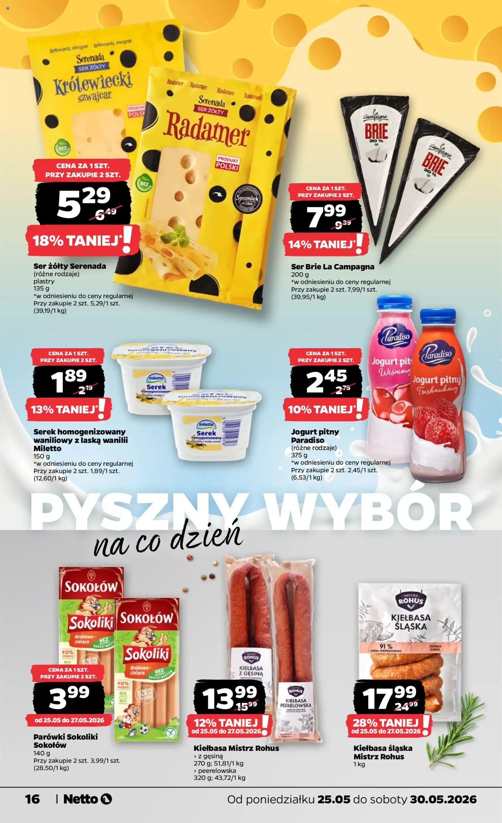 Netto gazetka od poniedziałku spożywcza - ważny gazetka od 25.05.2026 strona 16 z 42