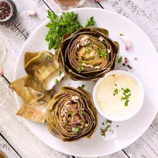 Previsualización de la receta Alcachofas al microondas - comida rapidísima