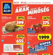 Aldi Akciós újság - szórólap előnézete érvényes 2025.07.17. -tól