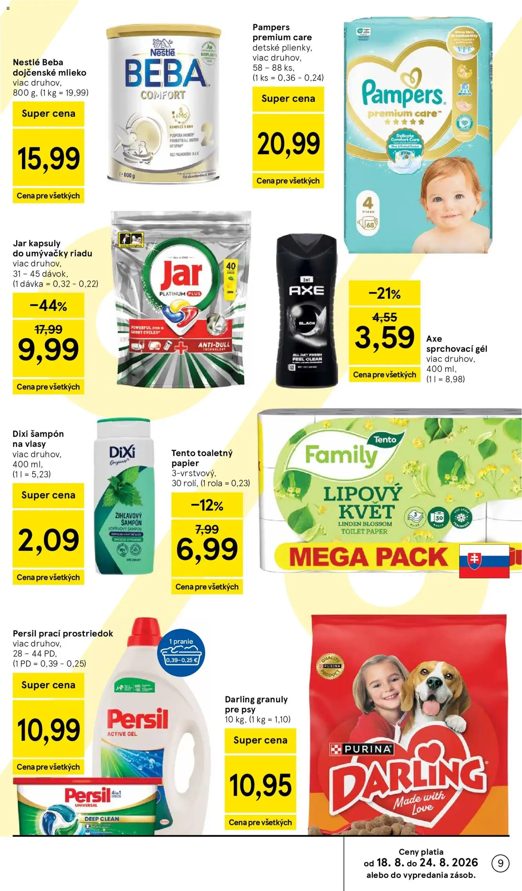Tesco Hypermarket - leták - platný leták od 19.08.2026 strana 9 z 50
