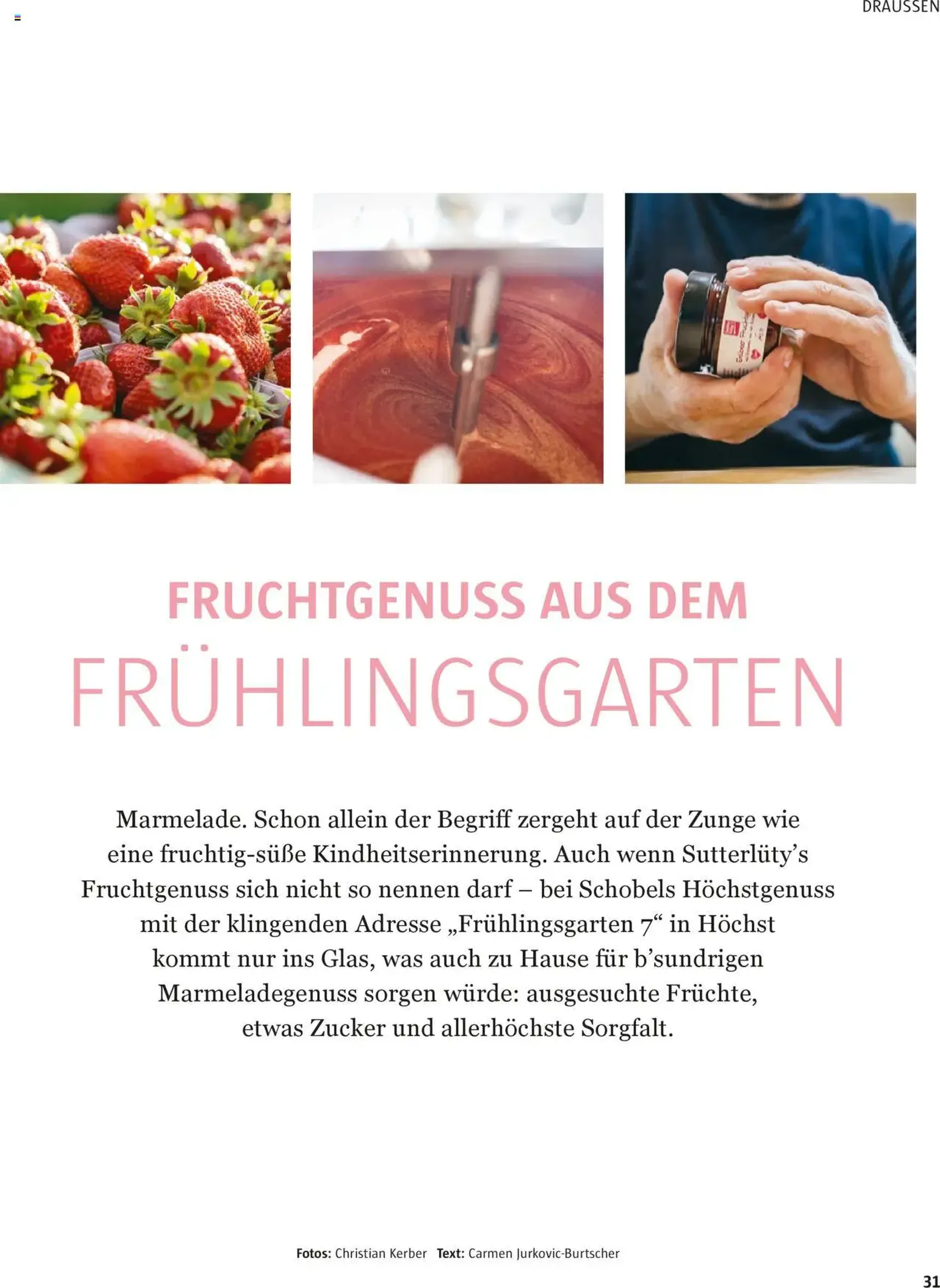 Sutterlüty B’sundrig Magazine - Gültiger Prospekt ab 18.06.2025, Seite 31 von insgesamt 116 Sutterlüty B’sundrig Magazine - Gültiger Prospekt ab 18.06.2025, Seite 31 von insgesamt 116