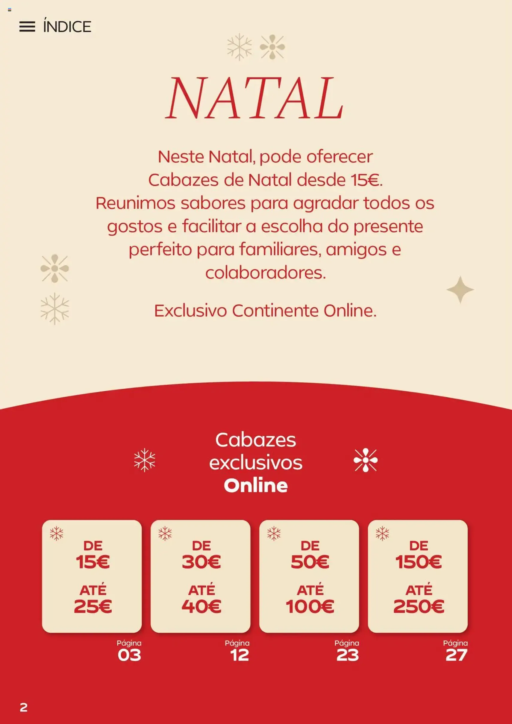 Continente - Cabazes de Natal - folheto válido a partir de 06/10/2025 página 2 de 32