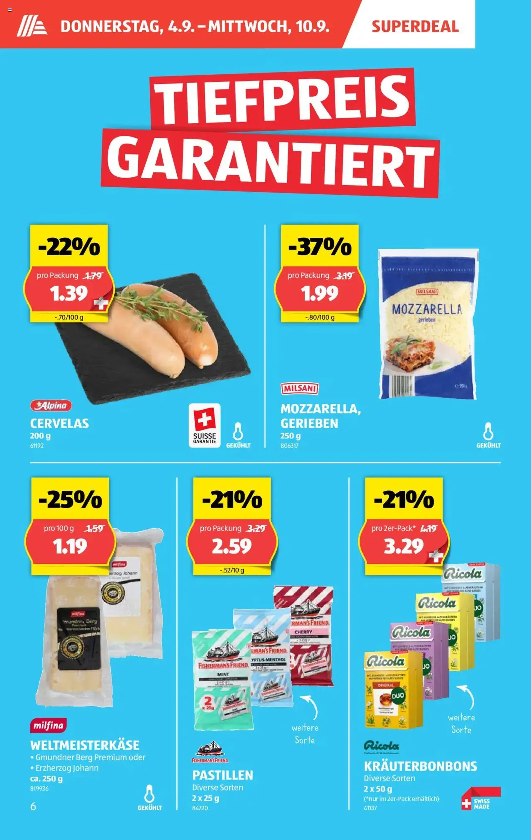 Aldi Aktionen - Gültiger Prospekt ab 04.09.2025, Seite 6 von insgesamt 35 Aldi Aktionen - Gültiger Prospekt ab 04.09.2025, Seite 6 von insgesamt 35