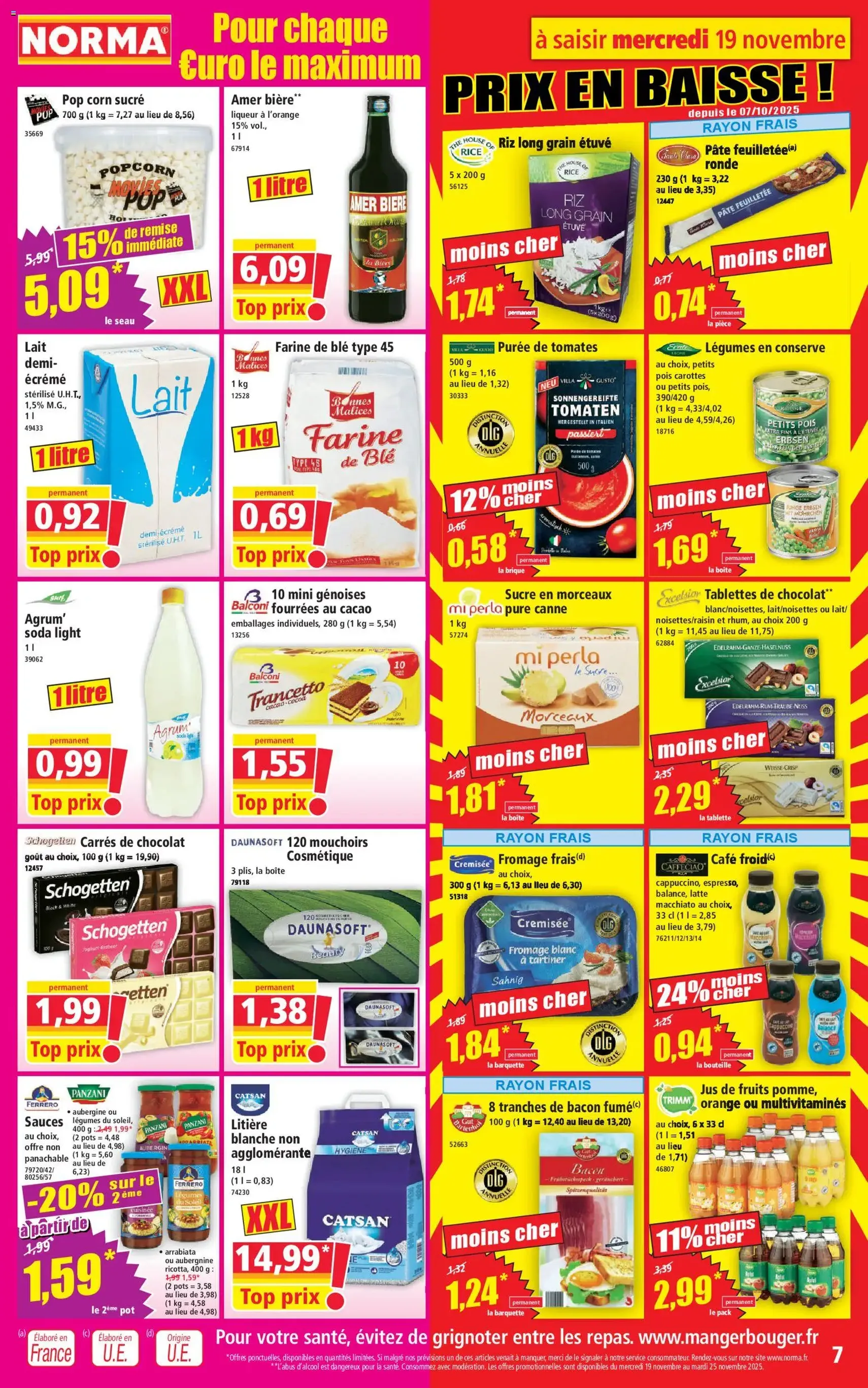 Norma catalogue - brochure valable à partir du 19/11/2025, page 7 sur 12