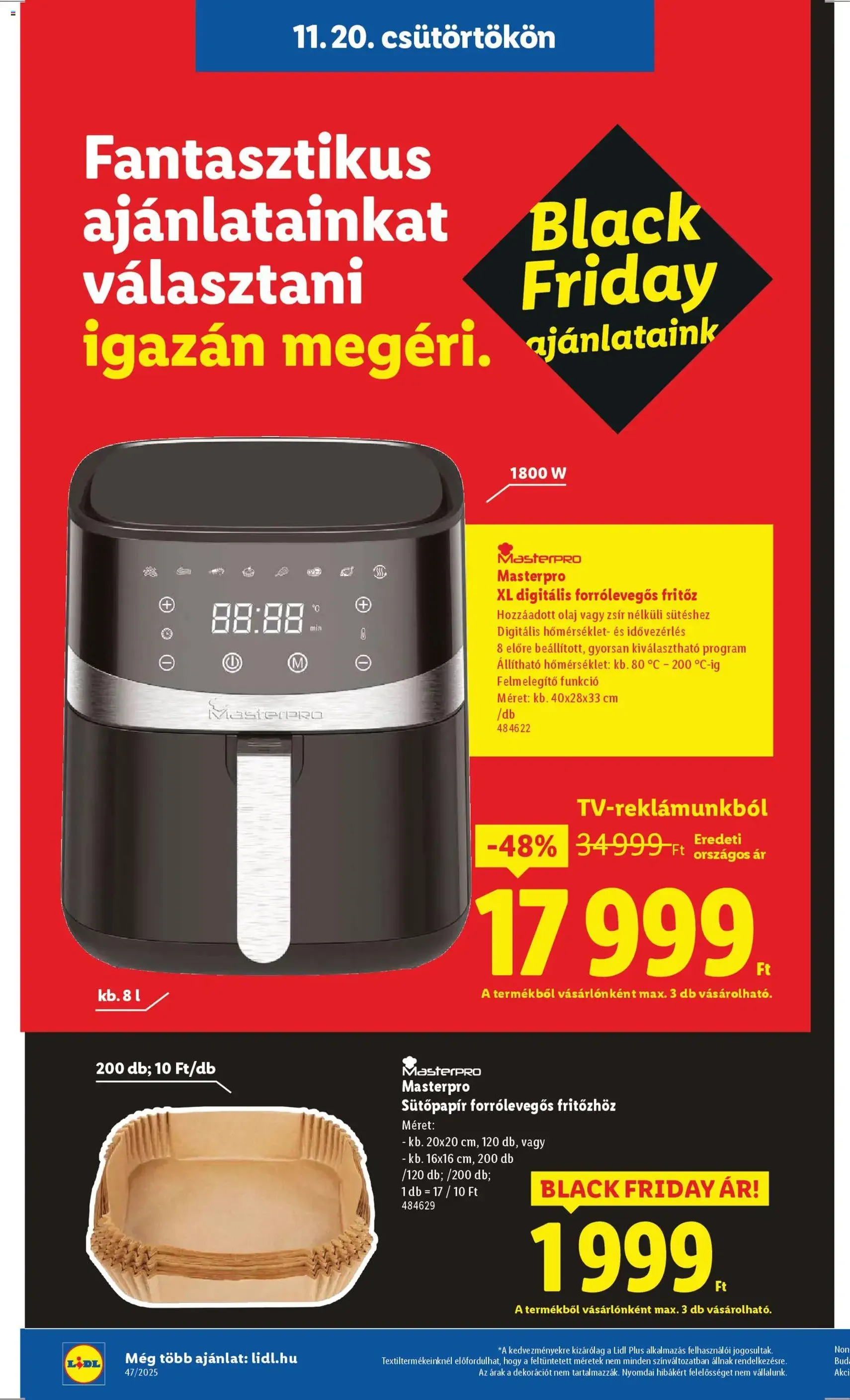 Lidl Black Friday - 2025.11.20. érvényes szórólap 26 oldal 66 oldalból