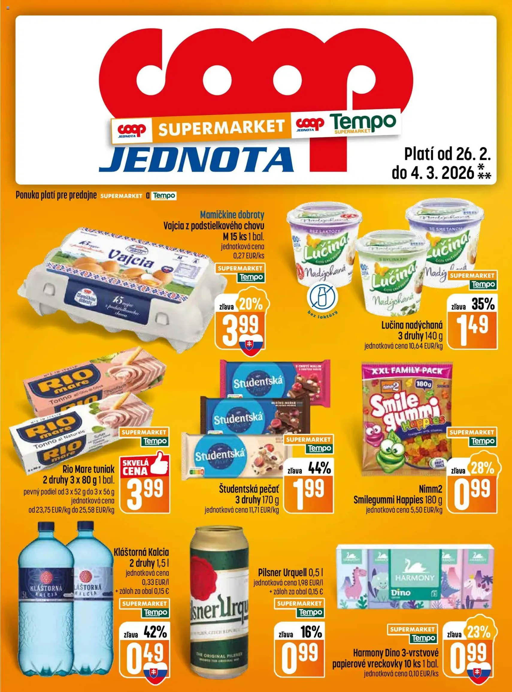 COOP Jednota leták - platný leták od 26.02.2026 strana 13 z 28
