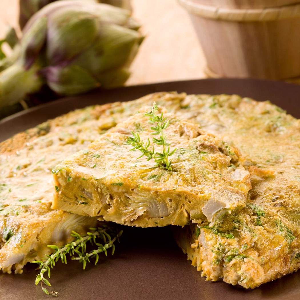 Frittata ai carciofi cotta al forno