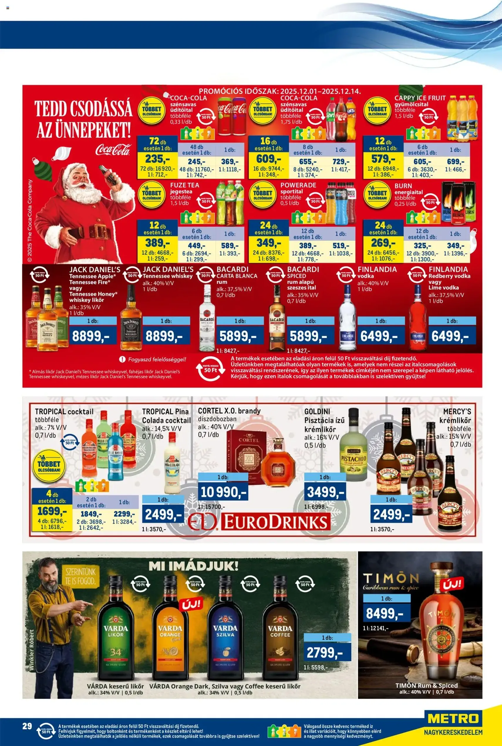 Metro Akciós újság - 2025.12.01. érvényes szórólap 29 oldal 40 oldalból