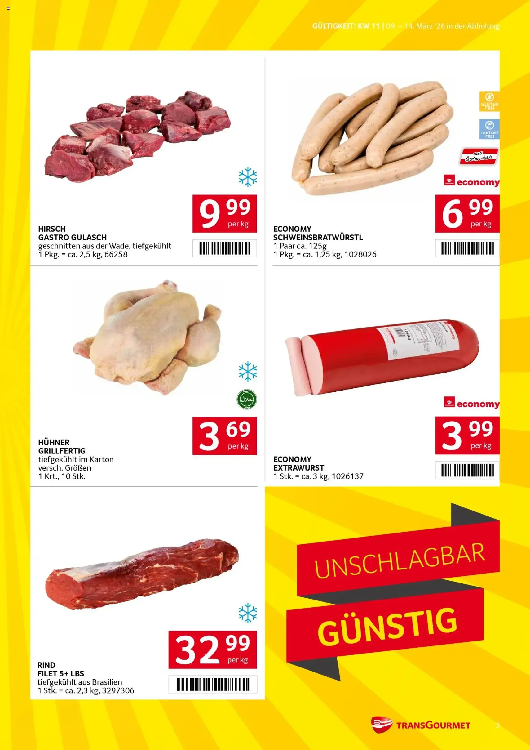 Transgourmet Flugblatt - Gültiger Prospekt ab 08.03.2026, Seite 3 von insgesamt 32