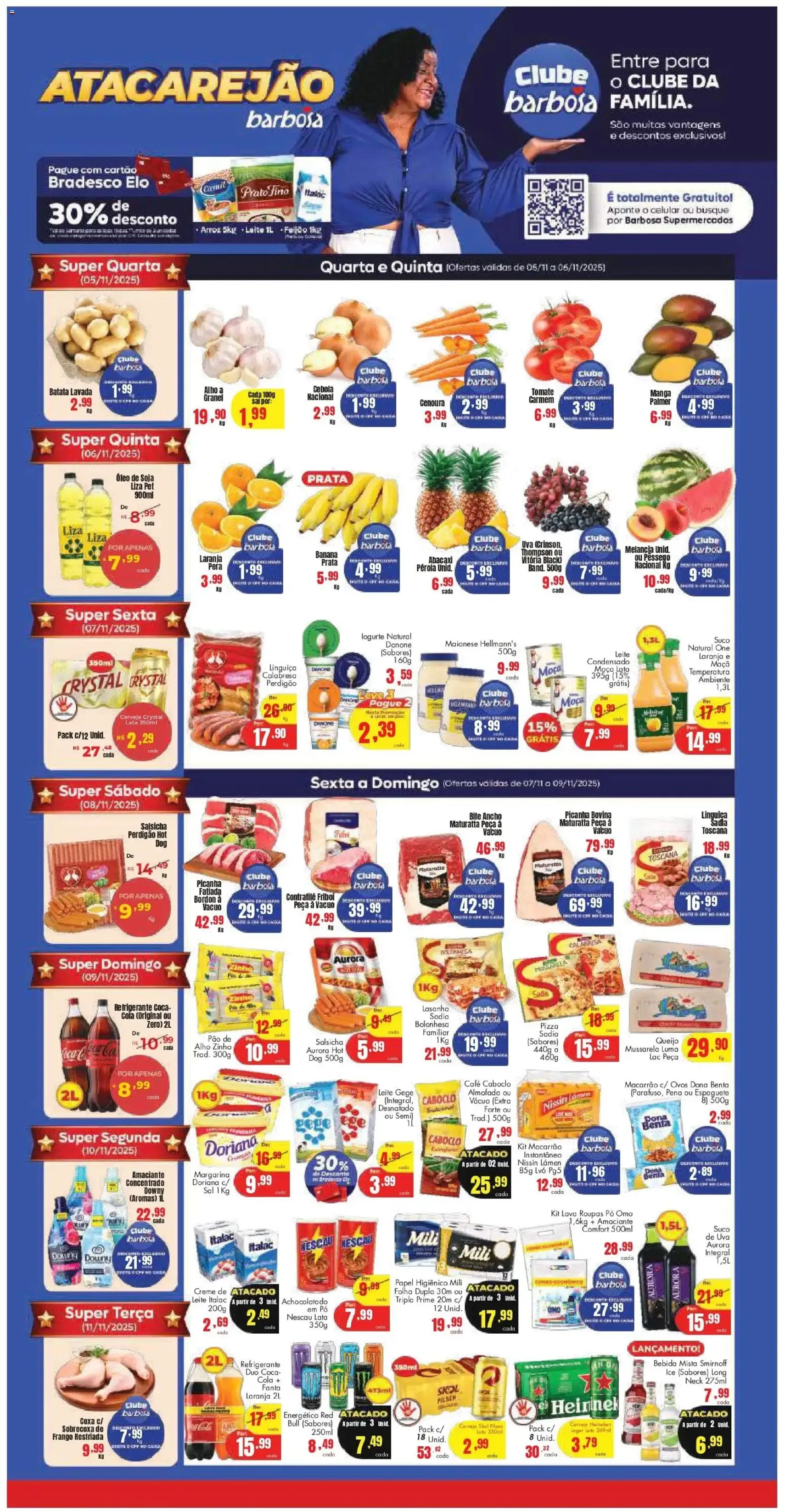Barbosa Supermercados - Ofertas da semana - folheto válido a partir de 05/11/2025 página 1 de 4