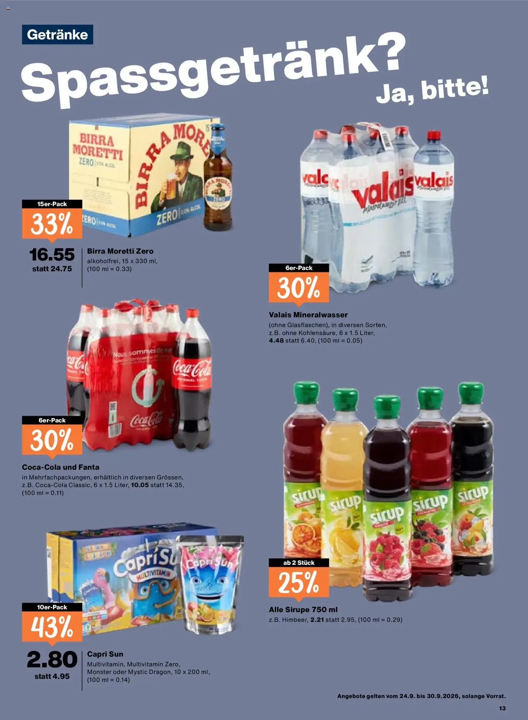 Migros aktionen - Gültiger Prospekt ab 24.09.2026, Seite 13 von insgesamt 24