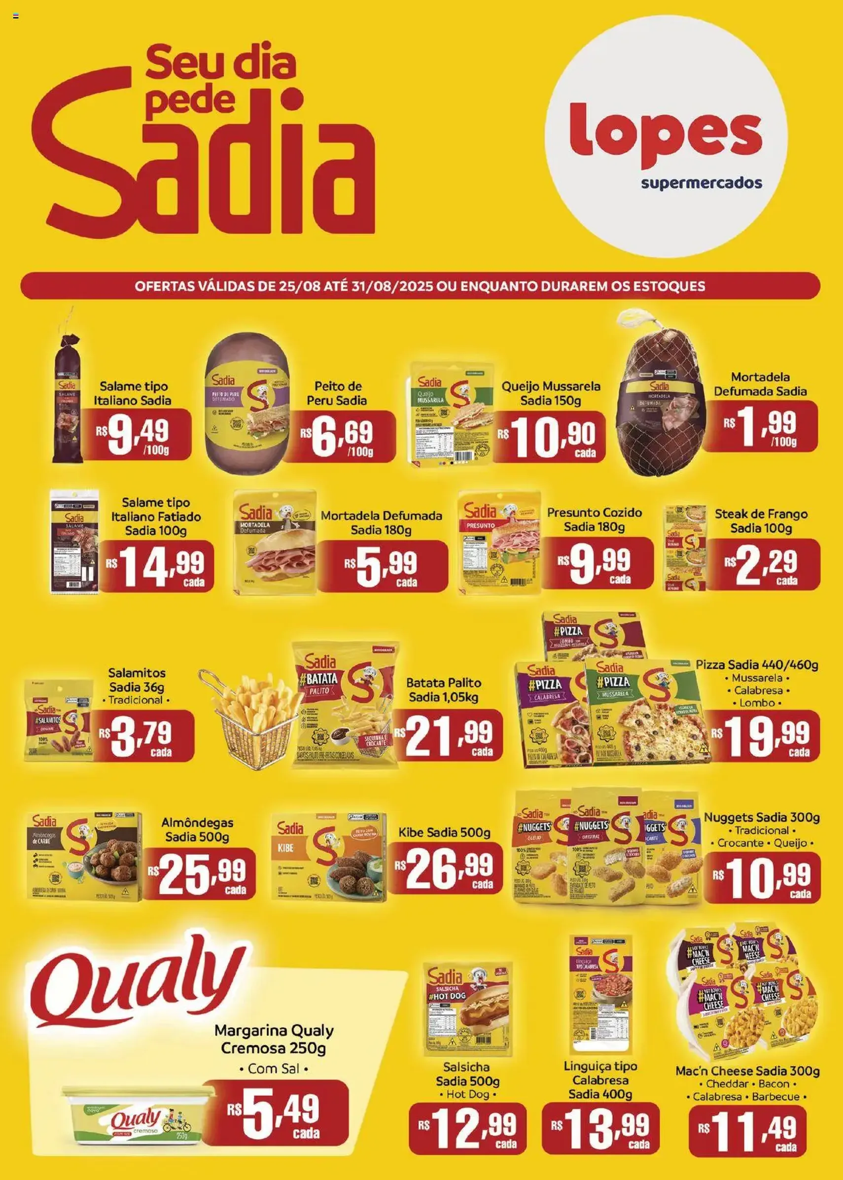 Lopes Supermercados - Ofertas BRF - folheto válido a partir de 25/08/2025 página 1 de 2