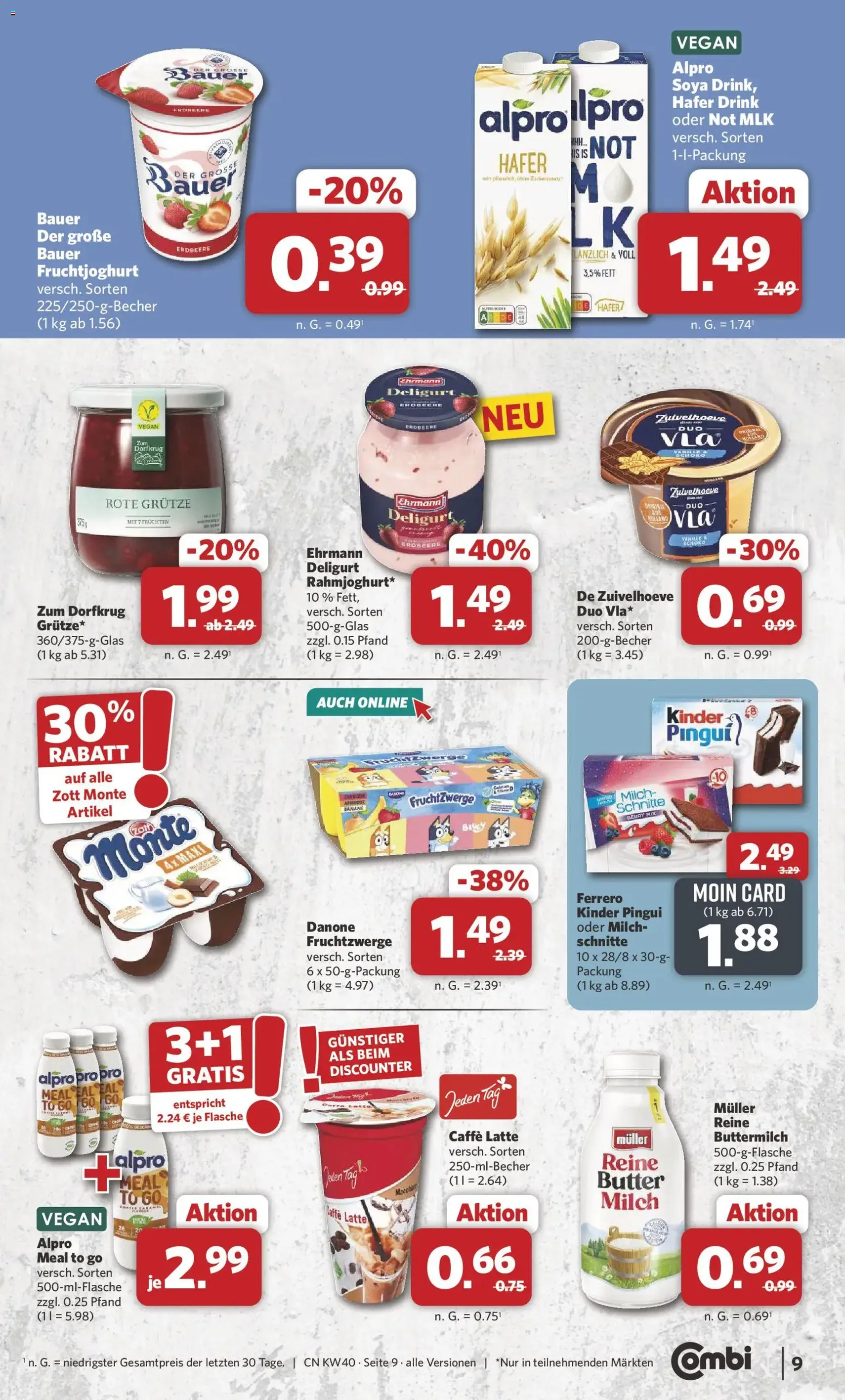 Combi Prospekt - Gültiger Prospekt ab 28.09.2026, Seite 9 von insgesamt 35