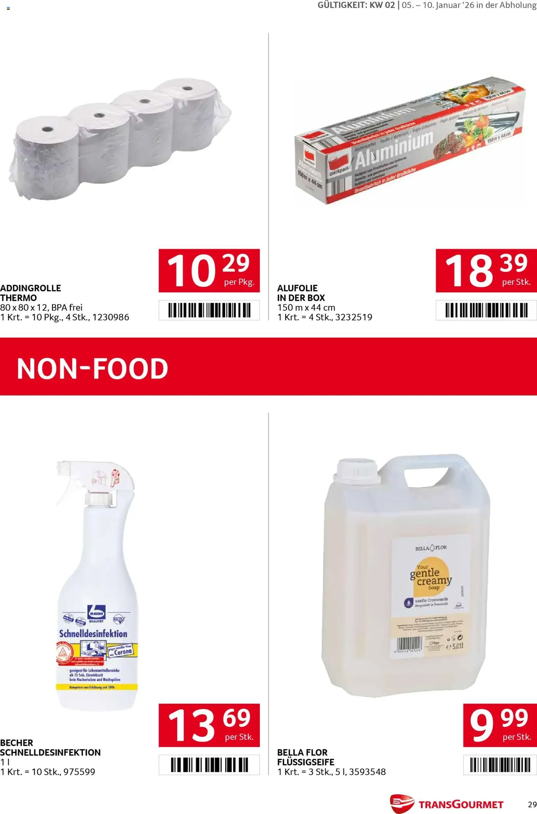 Transgourmet Flugblatt - Gültiger Prospekt ab 05.01.2026, Seite 28 von insgesamt 35