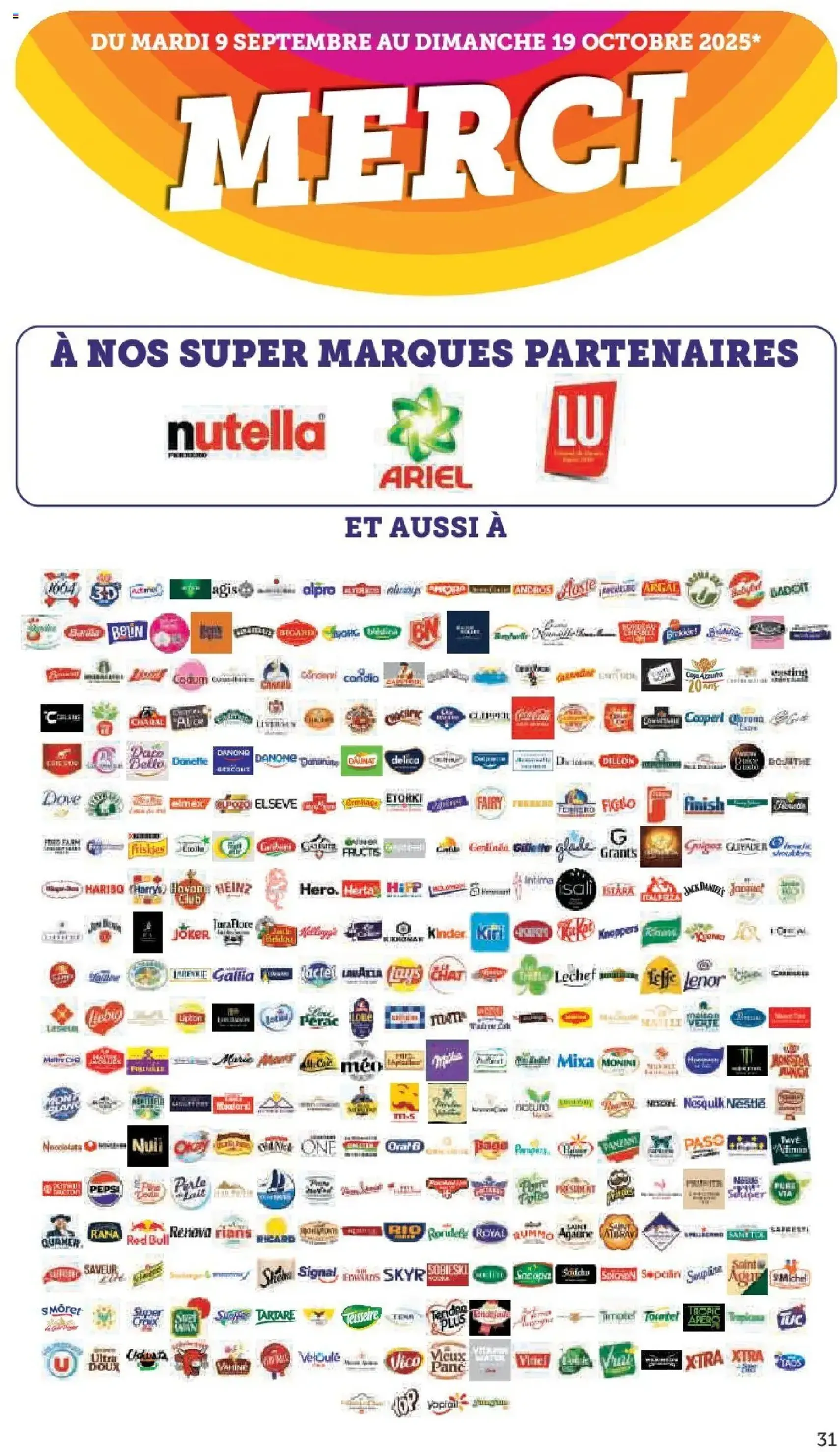 U Express catalogue 50 ans Magasins U - brochure valable à partir du 16/09/2025, page 31 sur 32
