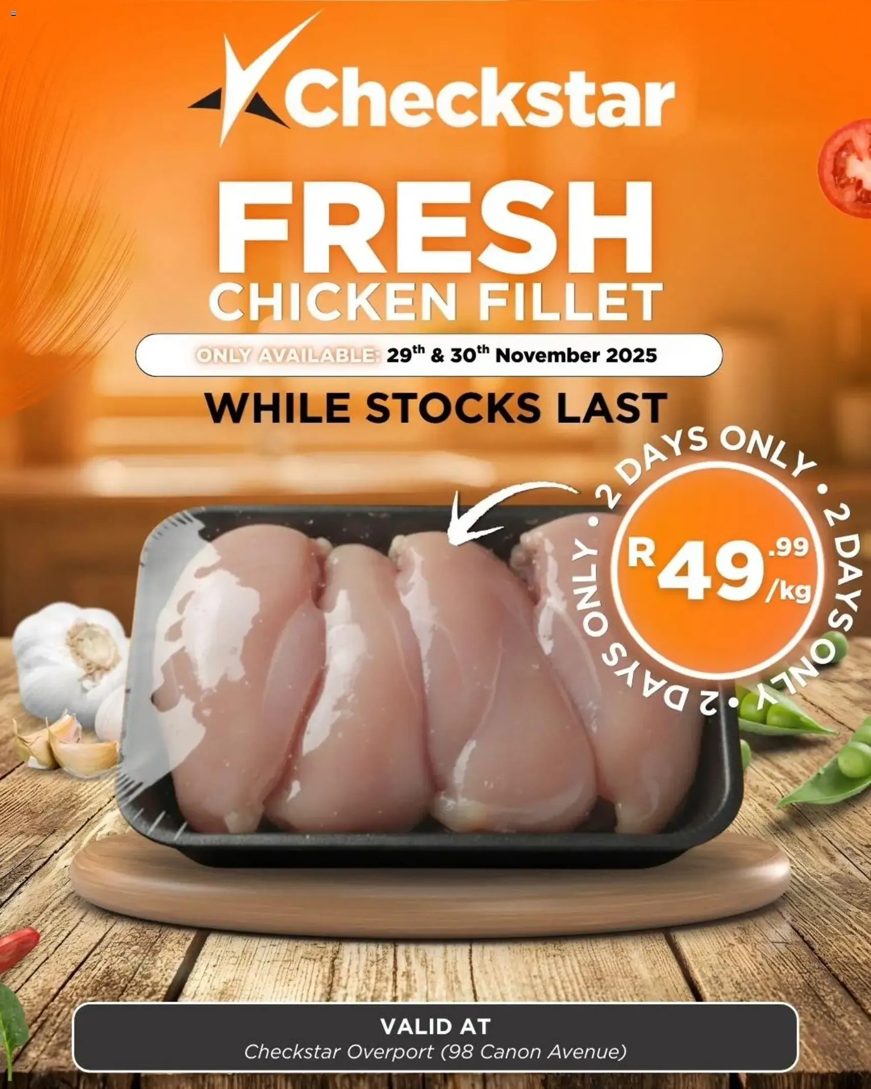 Check Star Fresh Chicken Fillet - valid flyer from 29/11/2025, page 1 of 1