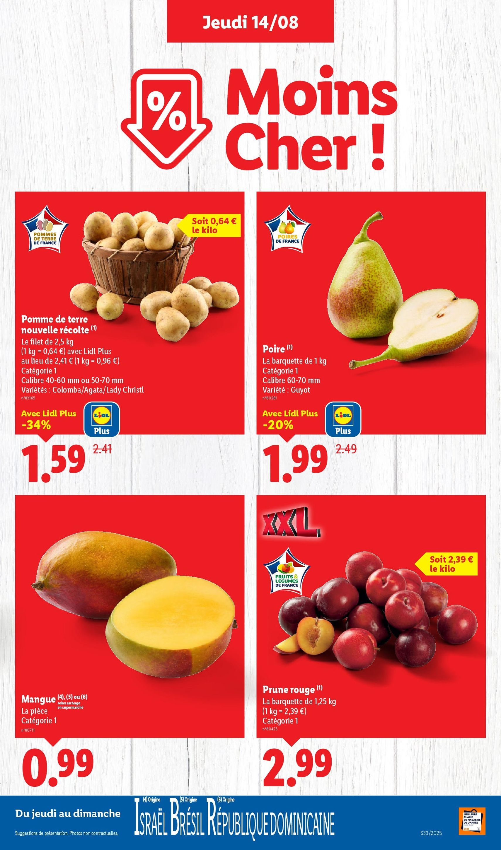 LIDL catalogue semaine 32 - brochure valable à partir du 14/08/2025, page 5 sur 72