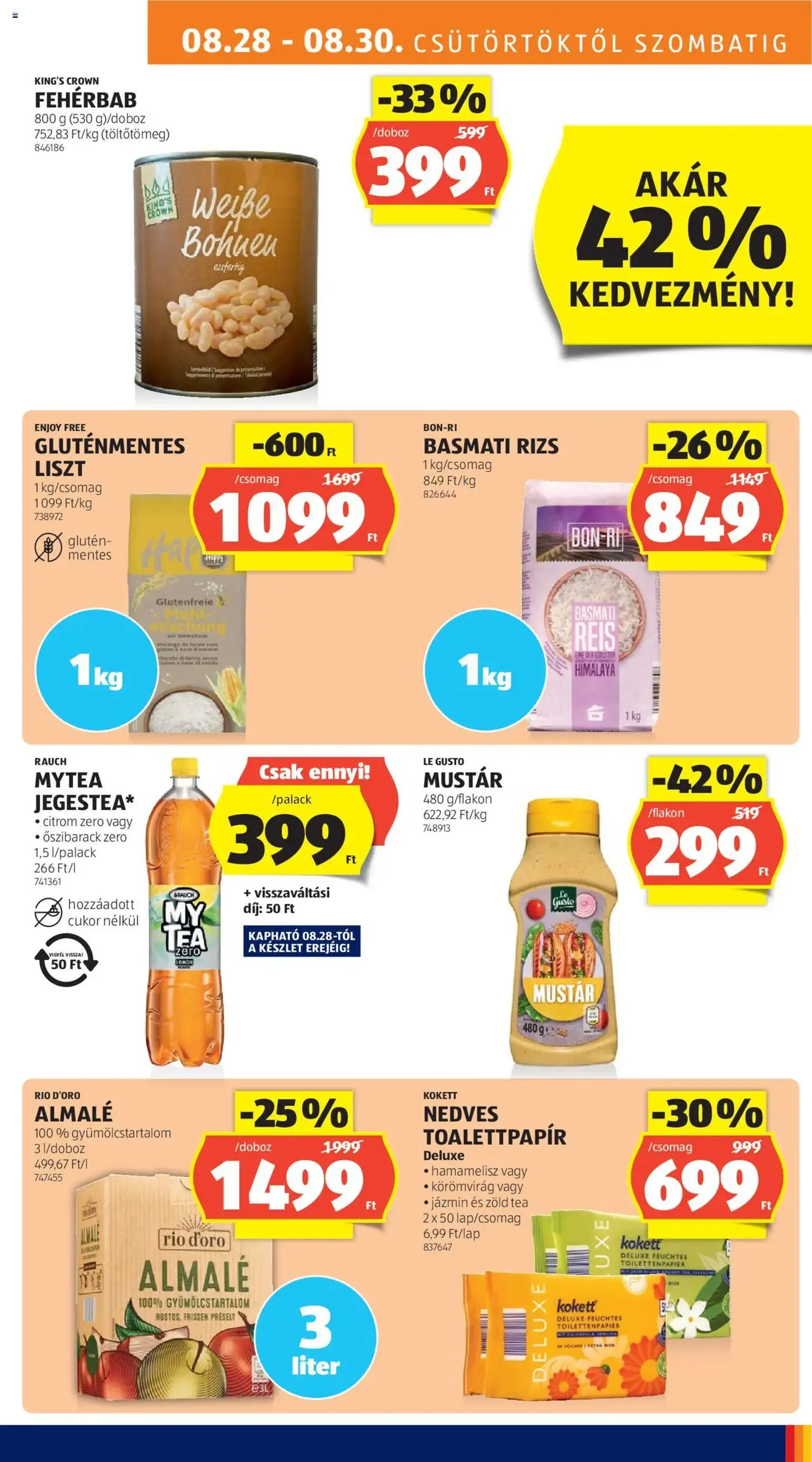 Aldi Akciós újság - 2025.08.28. érvényes szórólap 11 oldal 44 oldalból Aldi Akciós újság - 2025.08.28. érvényes szórólap 11 oldal 44 oldalból