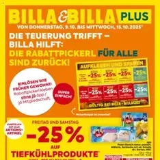 Billa Flugblatt - Prospekt Vorschau gültig ab 09.10.2025