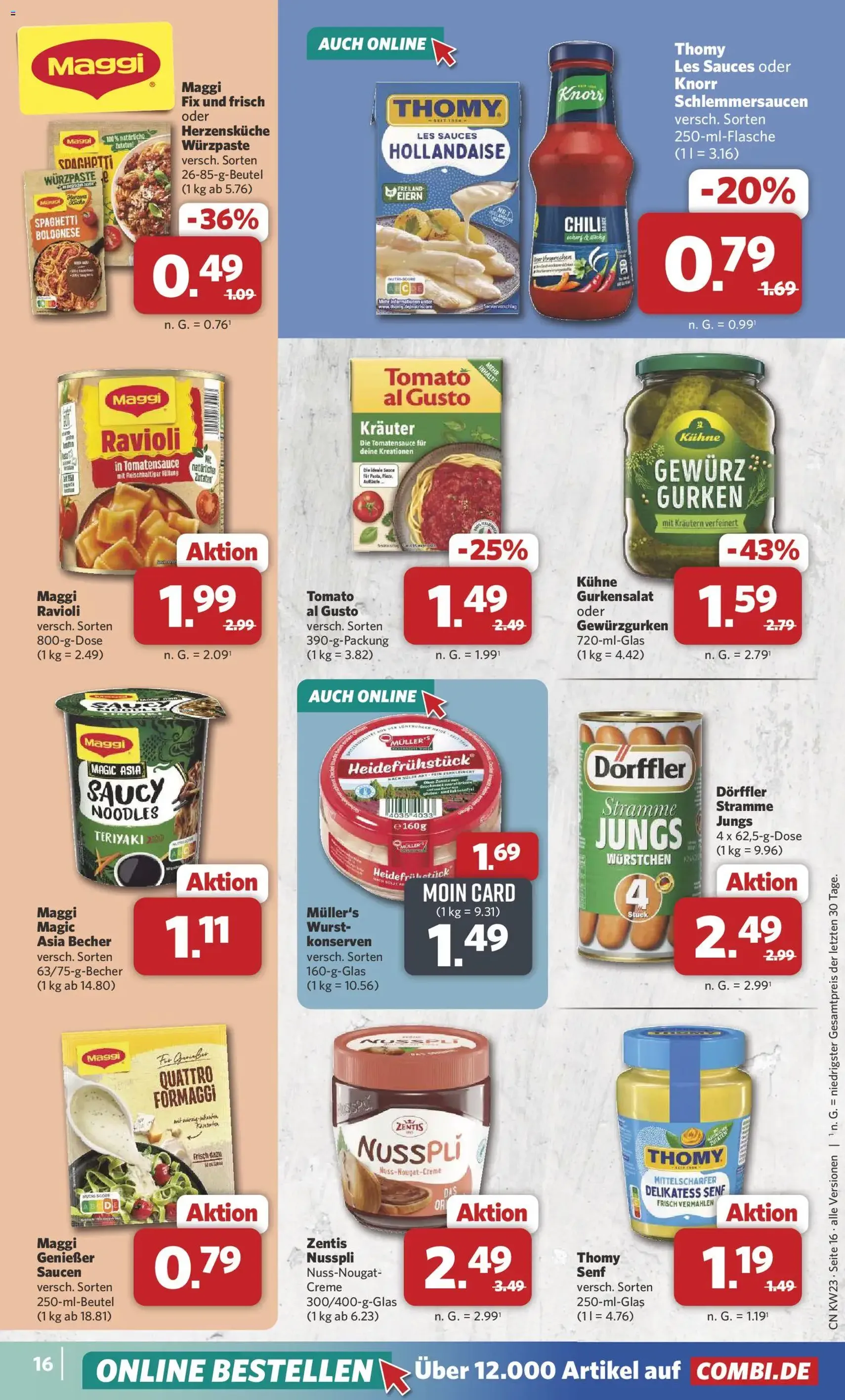 Combi Prospekt - Gültiger Prospekt ab 01.06.2026, Seite 16 von insgesamt 31