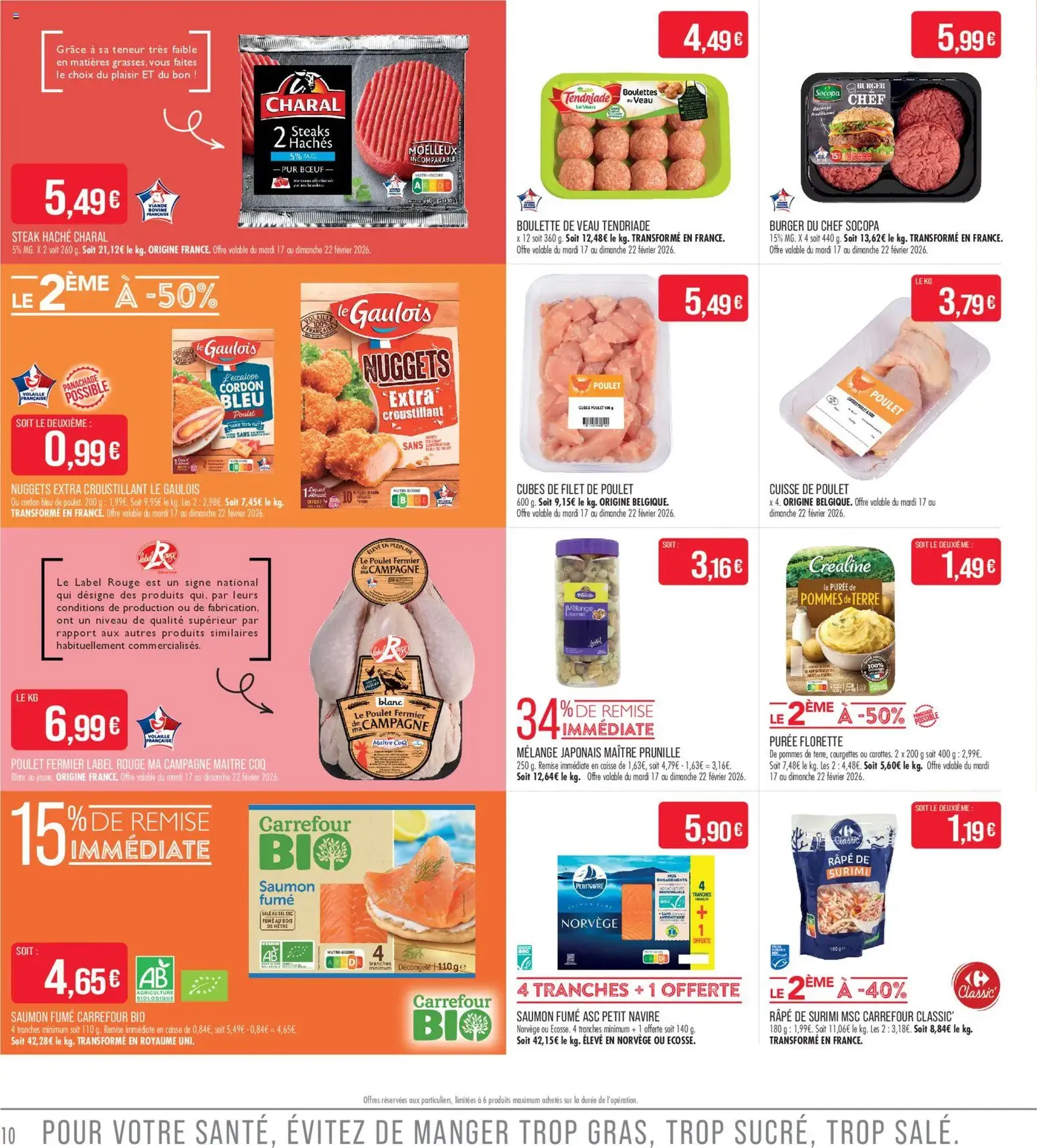 Match Supermarché catalogue - brochure valable à partir du 17/02/2026, page 10 sur 20