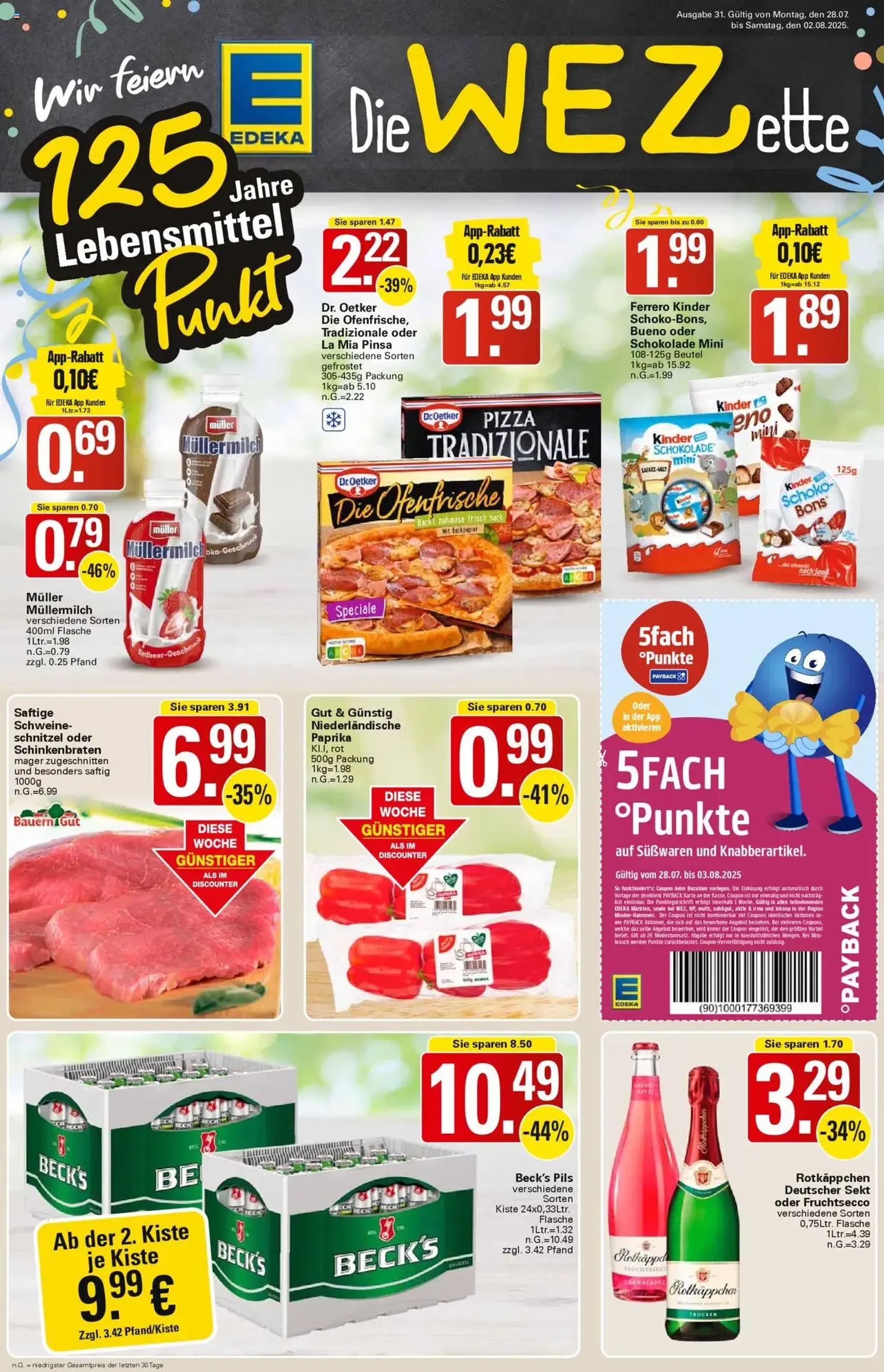WEZ Prospekt - Gültiger Prospekt ab 28.07.2025, Seite 1 von insgesamt 18 WEZ Prospekt - Gültiger Prospekt ab 28.07.2025, Seite 1 von insgesamt 18