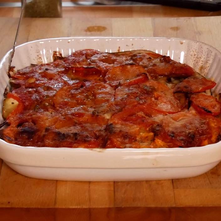 Croccanti melanzane gratinate al forno