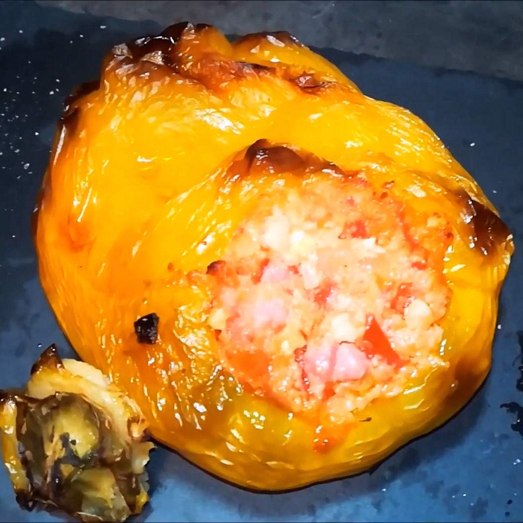 Peperoni ripieni di pane