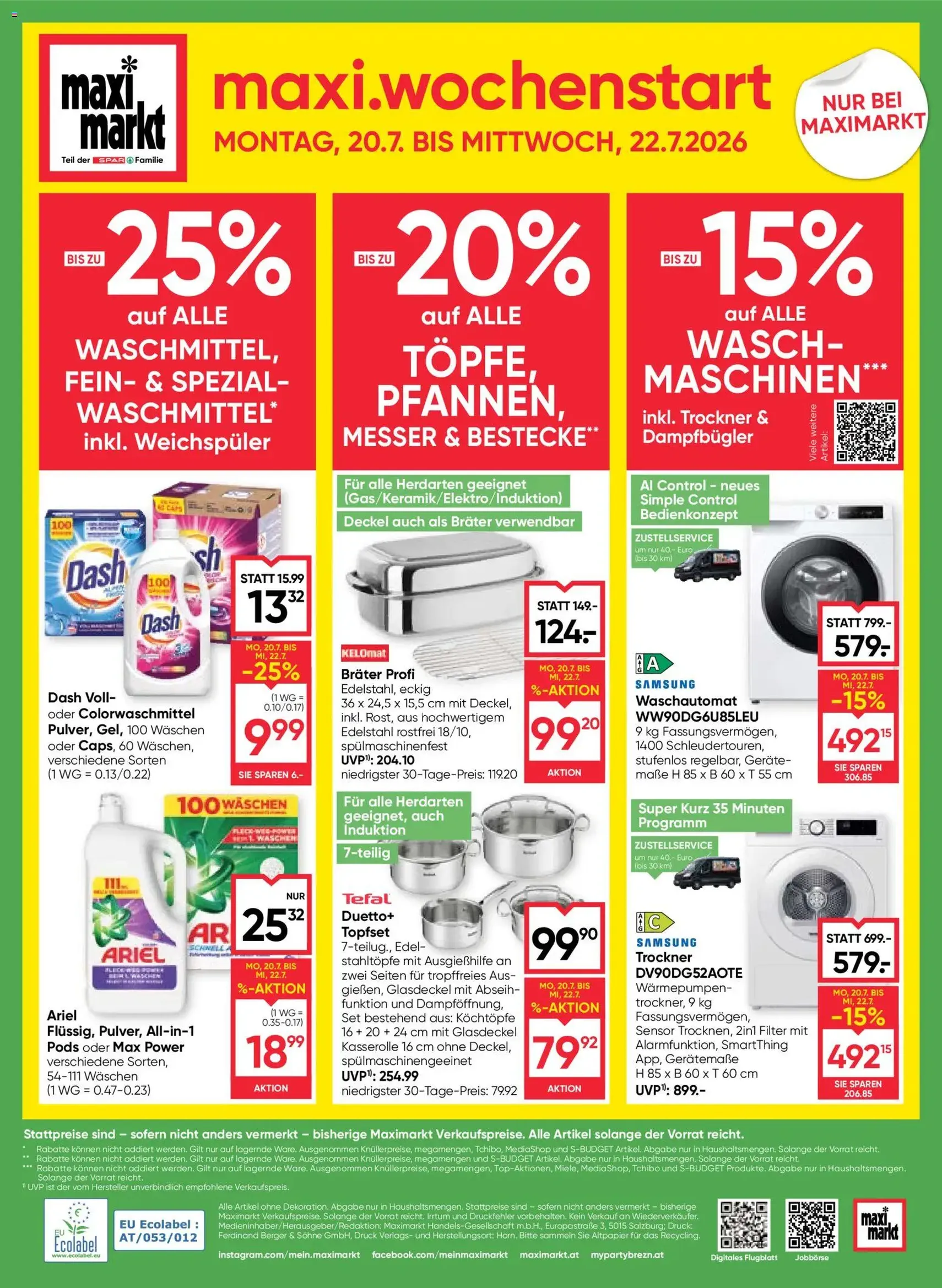 Maximarkt Flugblatt - Gültiger Prospekt ab 16.07.2026, Seite 24 von insgesamt 24
