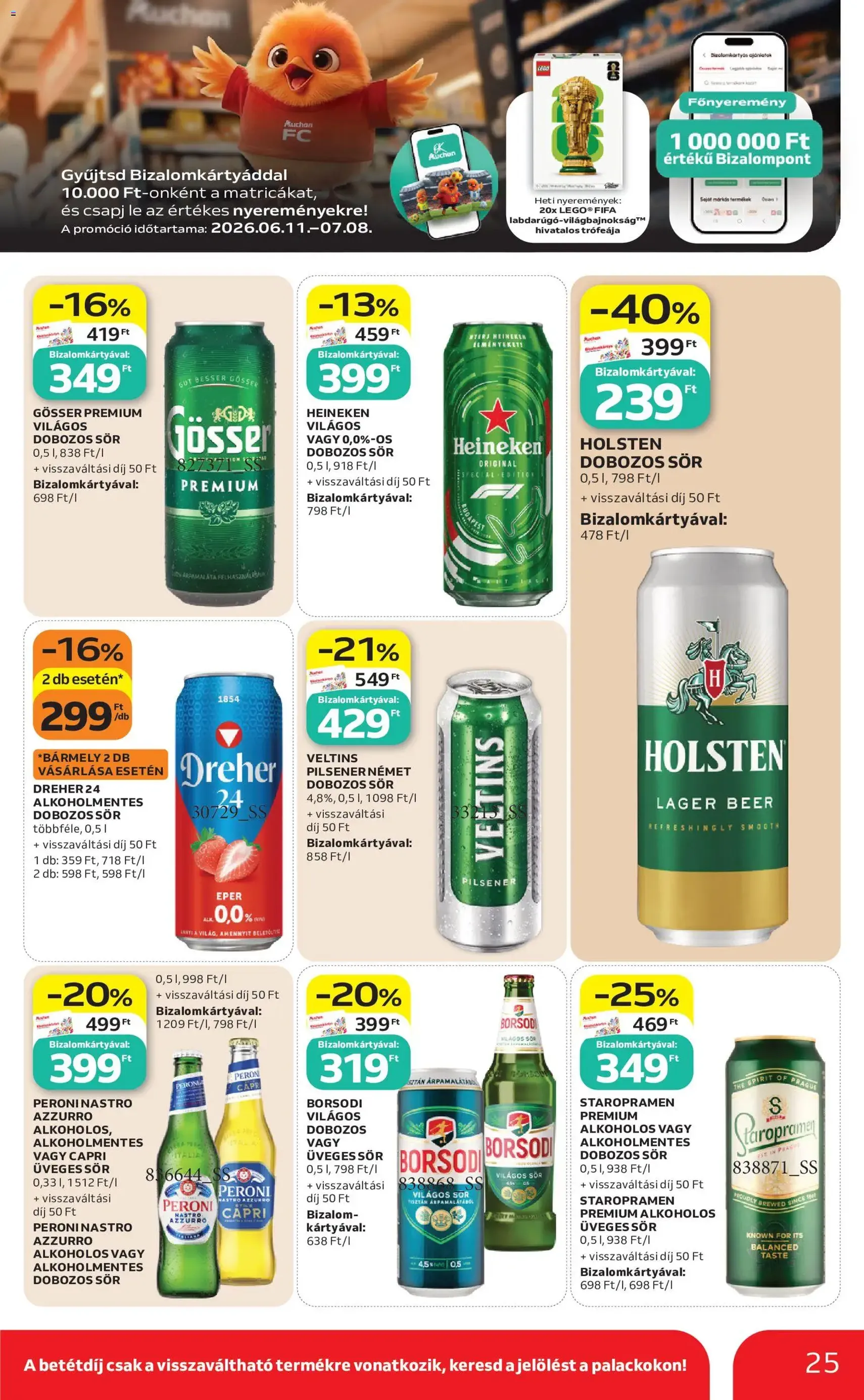 Auchan akciós újság - 2026.06.25. érvényes szórólap 25 oldal 38 oldalból
