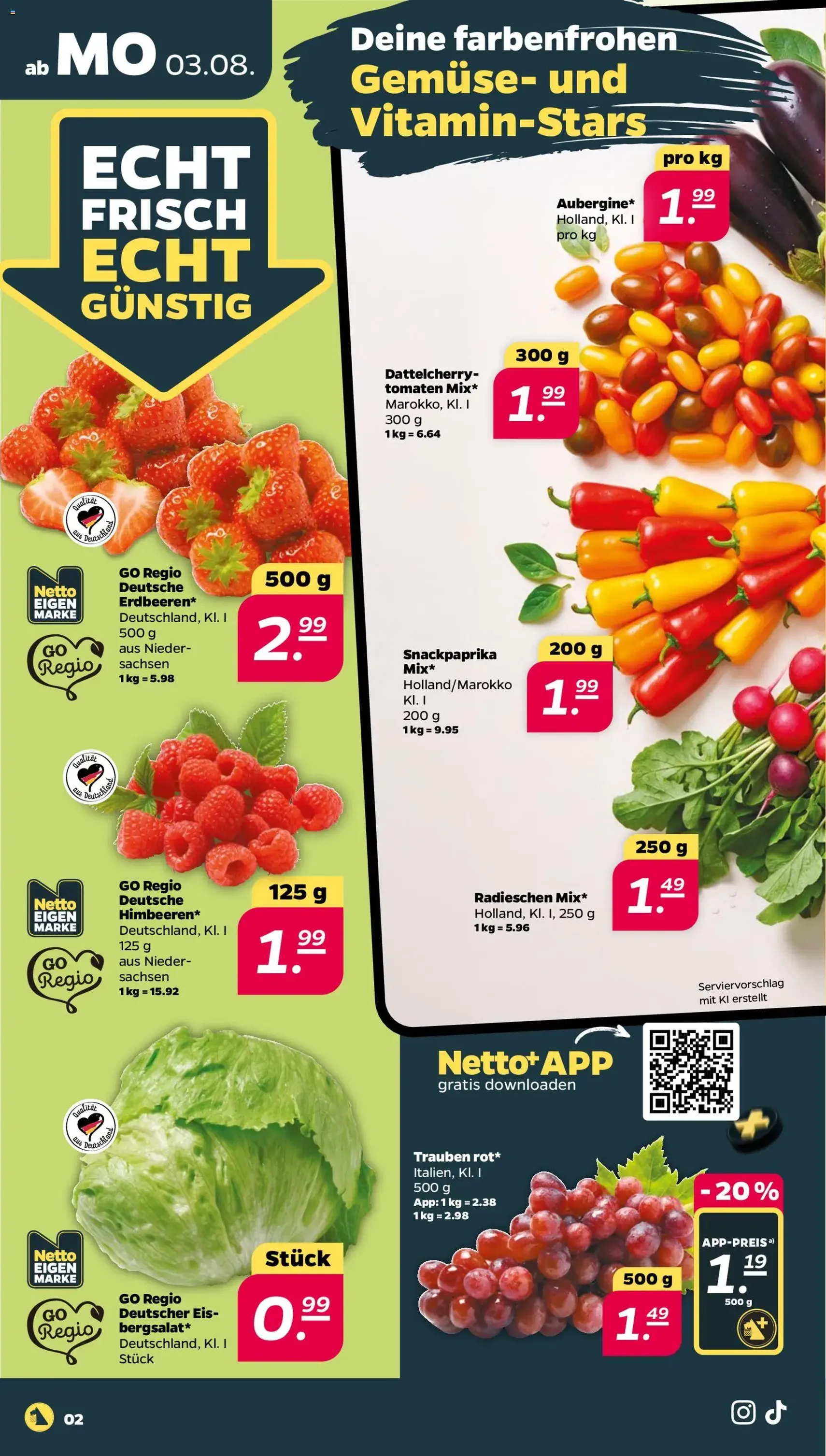 Netto Prospekt - Gültiger Prospekt ab 03.08.2026, Seite 2 von insgesamt 33