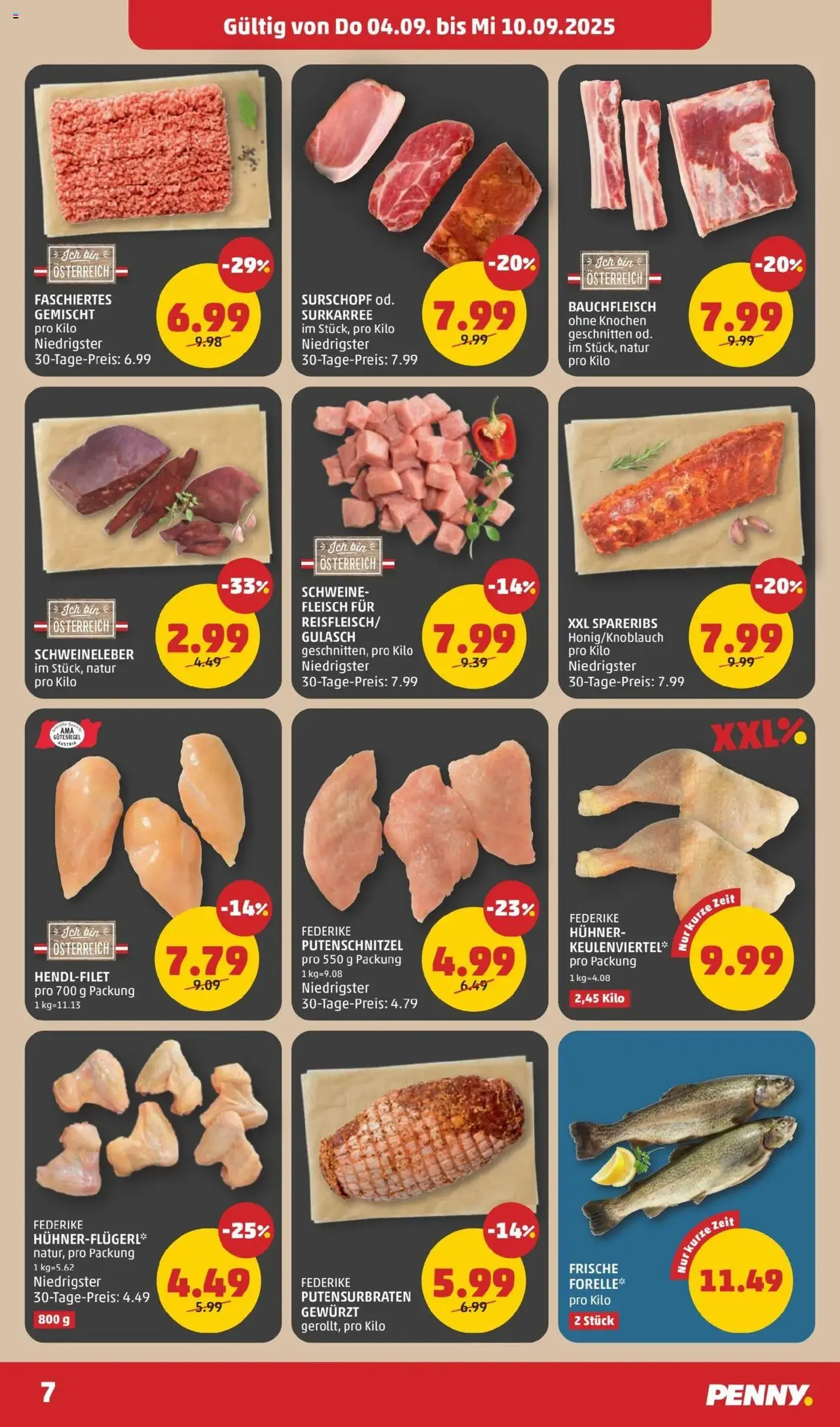 Penny Markt Flugblatt - Gültiger Prospekt ab 04.09.2025, Seite 7 von insgesamt 28 Penny Markt Flugblatt - Gültiger Prospekt ab 04.09.2025, Seite 7 von insgesamt 28