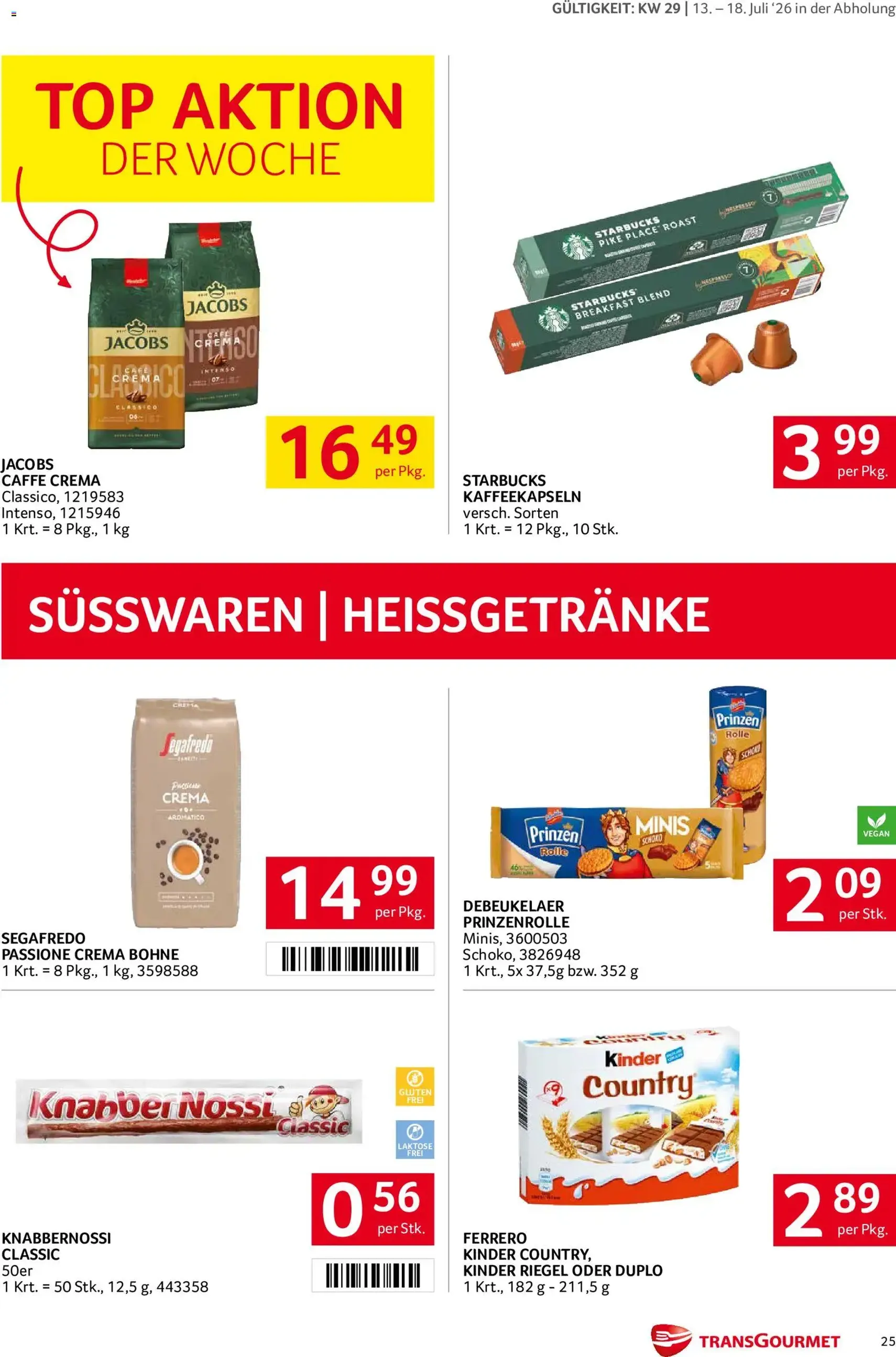 Transgourmet Flugblatt - Gültiger Prospekt ab 13.07.2026, Seite 25 von insgesamt 44