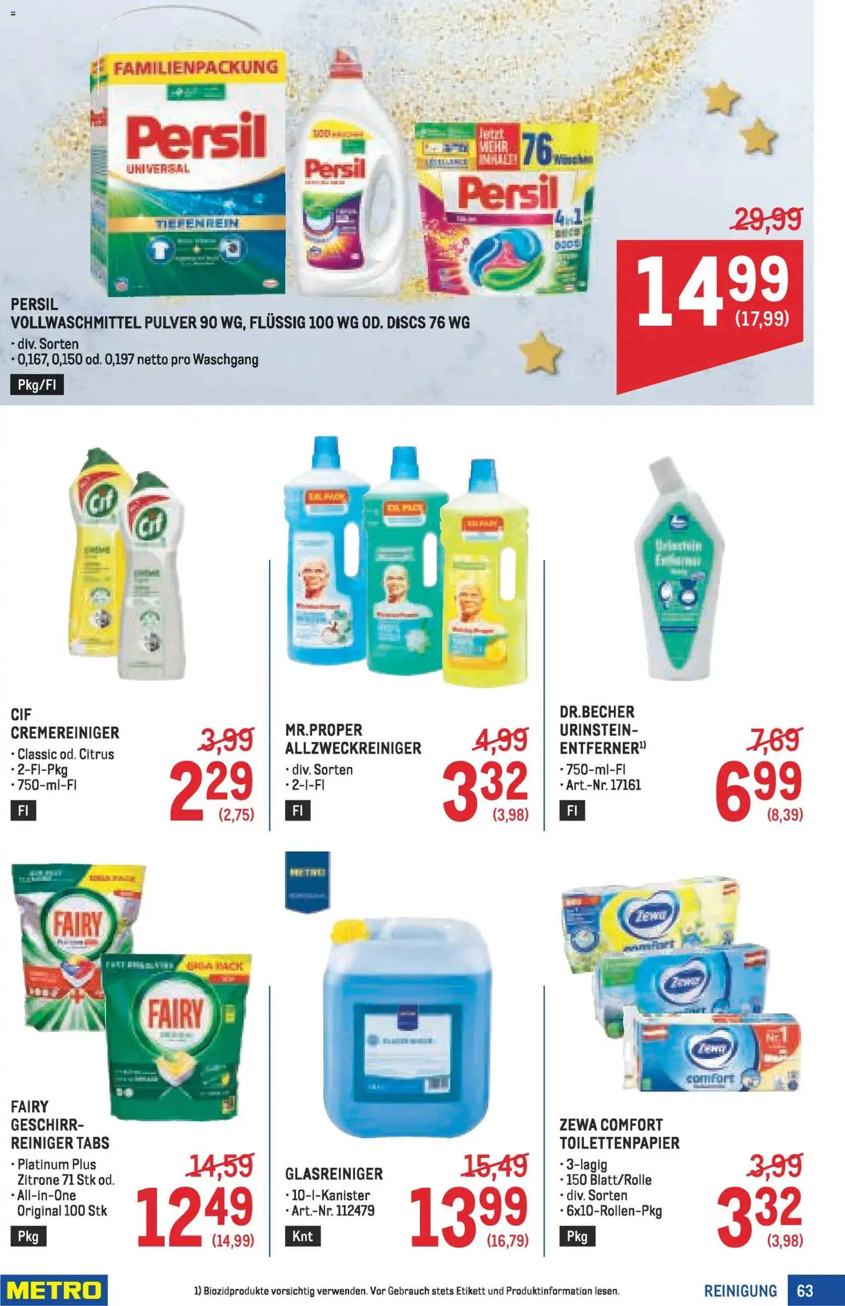 Metro angebote Profi - Gültiger Prospekt ab 11.12.2025, Seite 63 von insgesamt 72