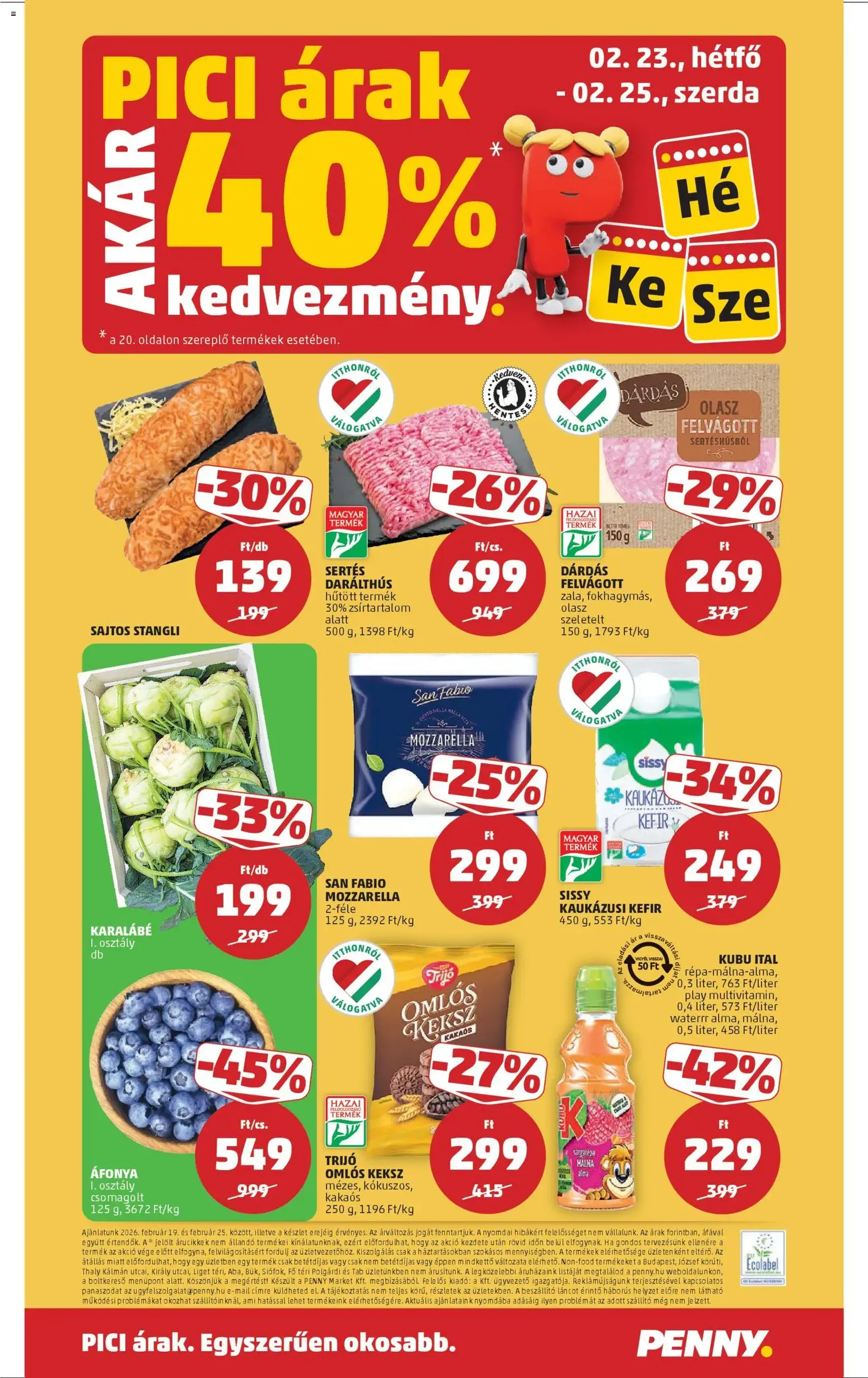 PENNY Akciós újság - 2026.02.19. érvényes szórólap 24 oldal 38 oldalból