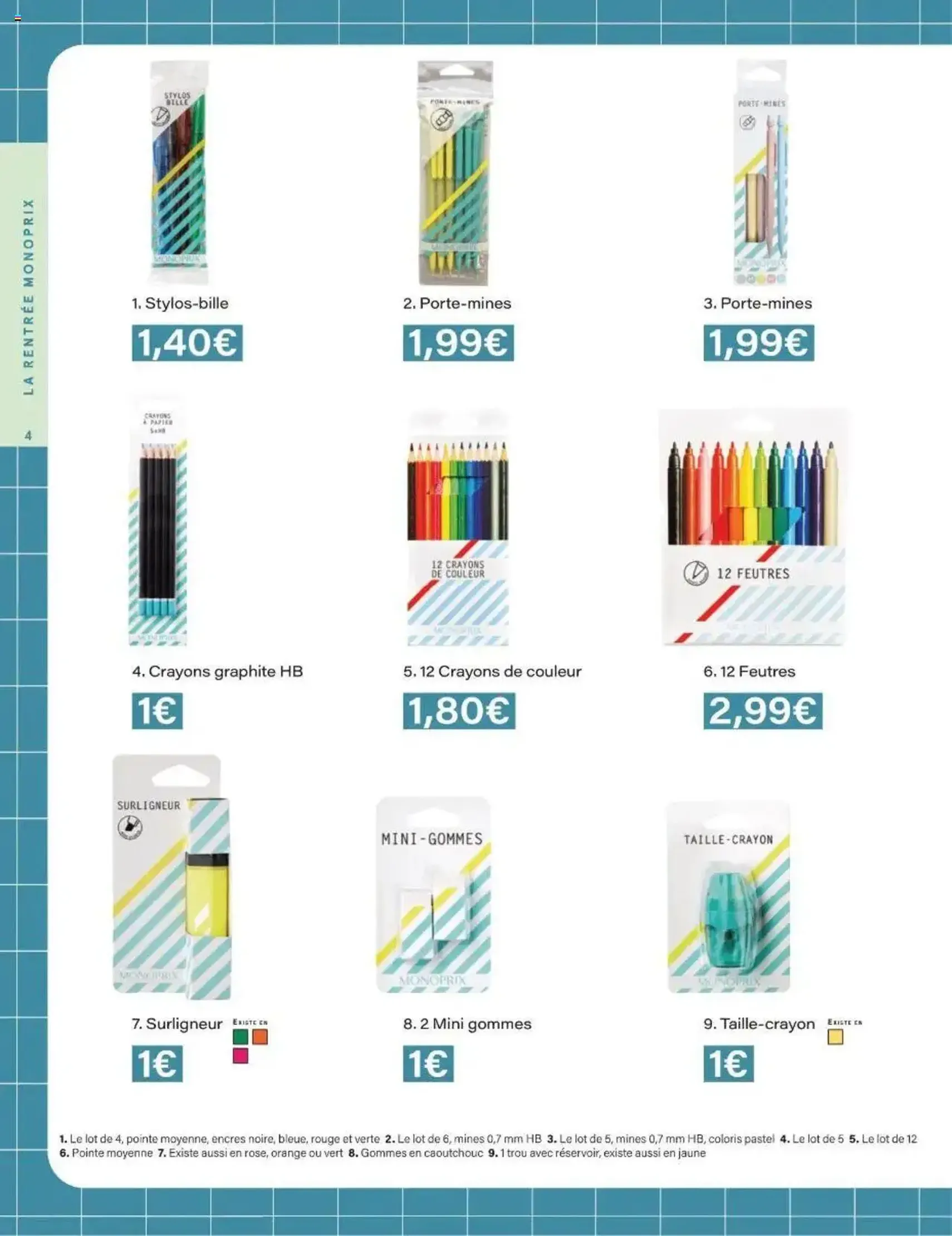 Monoprix catalogue guide de rentrée - brochure valable à partir du 05/08/2025, page 4 sur 42