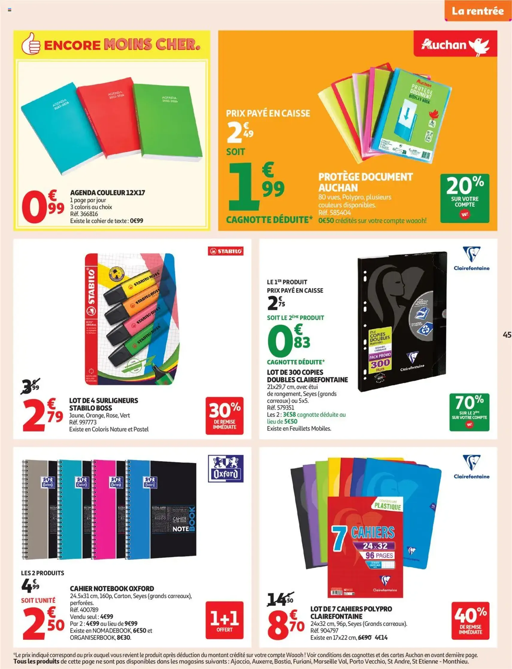 Auchan prospectus - brochure valable à partir du 29/07/2025, page 45 sur 49 Auchan prospectus - brochure valable à partir du 29/07/2025, page 45 sur 49
