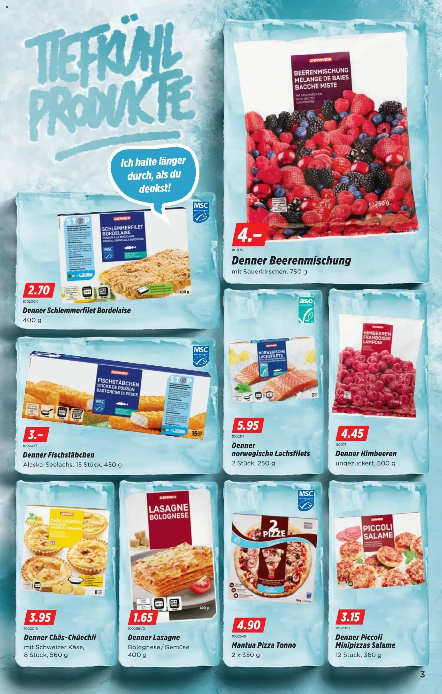 Denner aktionen - Gültiger Prospekt ab 17.09.2026, Seite 3 von insgesamt 22
