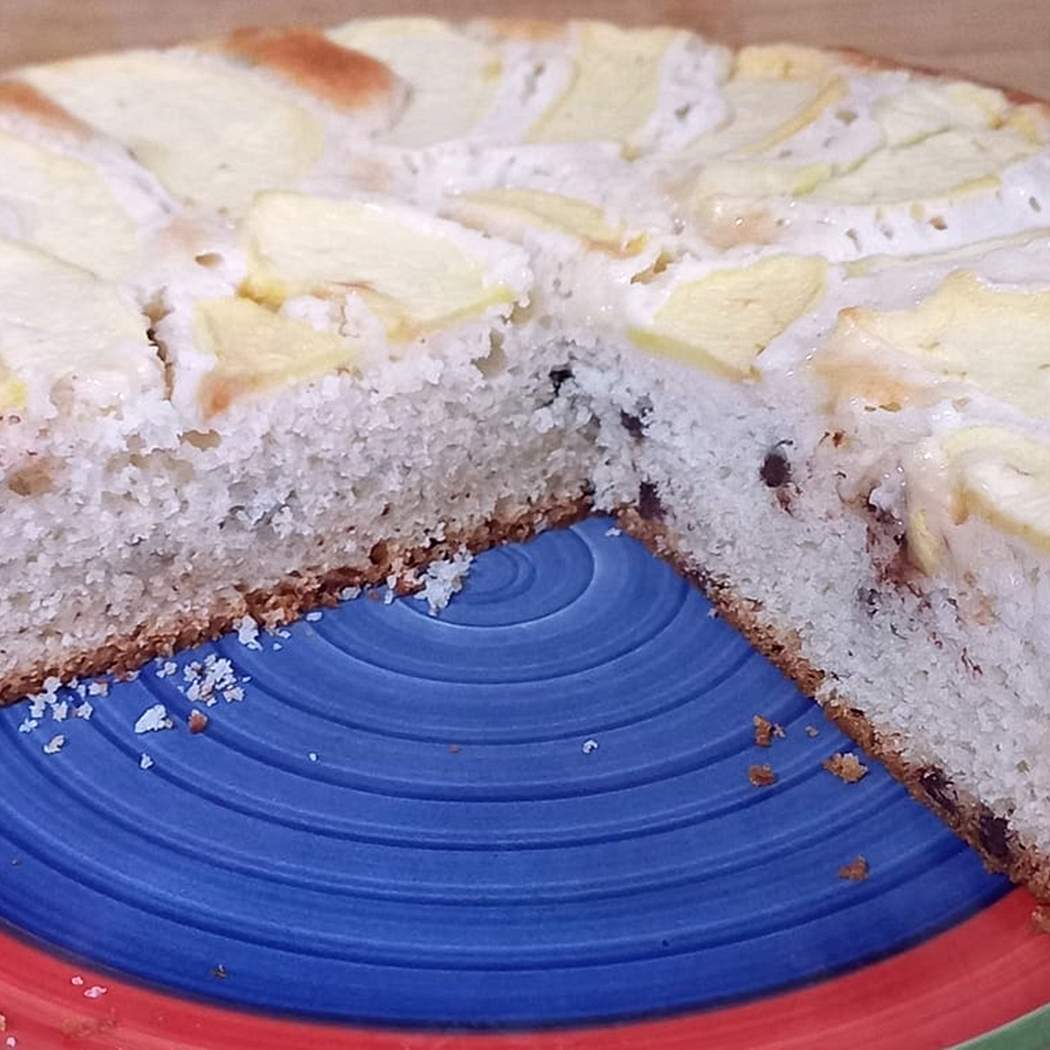 Torta solo albumi e mele