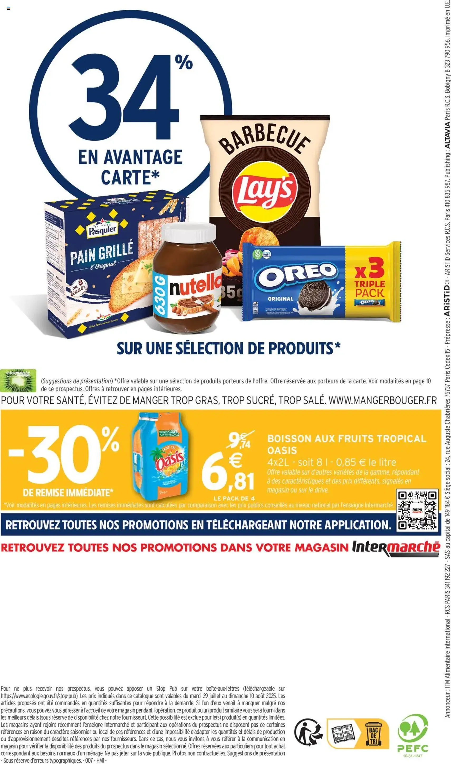 Intermarché catalogue semaine 30 - brochure valable à partir du 29/07/2025, page 32 sur 32 Intermarché catalogue semaine 30 - brochure valable à partir du 29/07/2025, page 32 sur 32