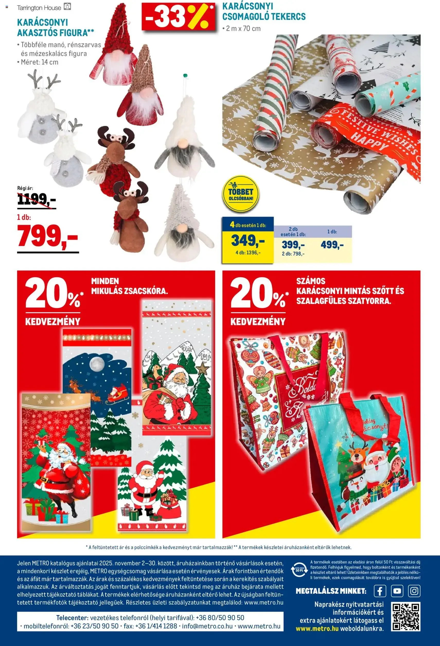 Metro - Élelmiszer és Szezonális katalógus 2025/11 - 2025.11.02. érvényes szórólap 30 oldal 33 oldalból