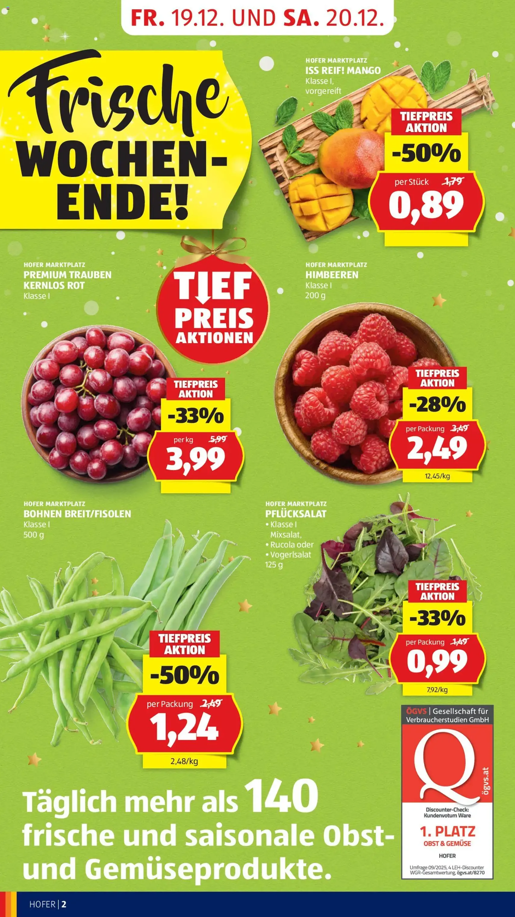 Hofer Flugblatt - Gültiger Prospekt ab 19.12.2025, Seite 4 von insgesamt 41