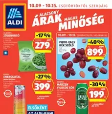 Aldi Akciós újság - szórólap előnézete érvényes 2025.10.09. -tól