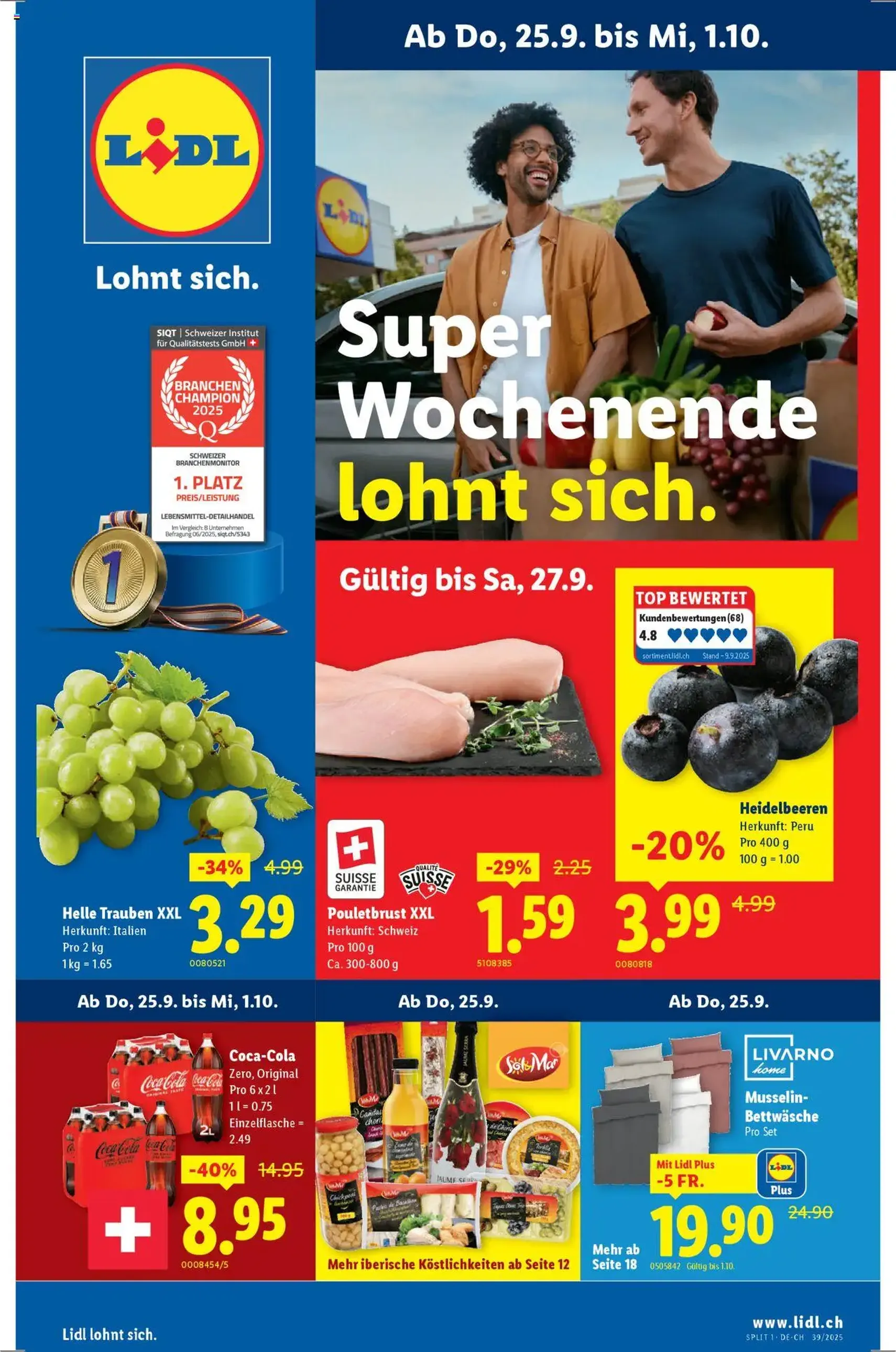 Lidl Aktionen - Gültiger Prospekt ab 25.09.2025, Seite 1 von insgesamt 32