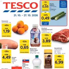 Tesco Hypermarket - leták - náhľad letáku platný od 21.10.2026