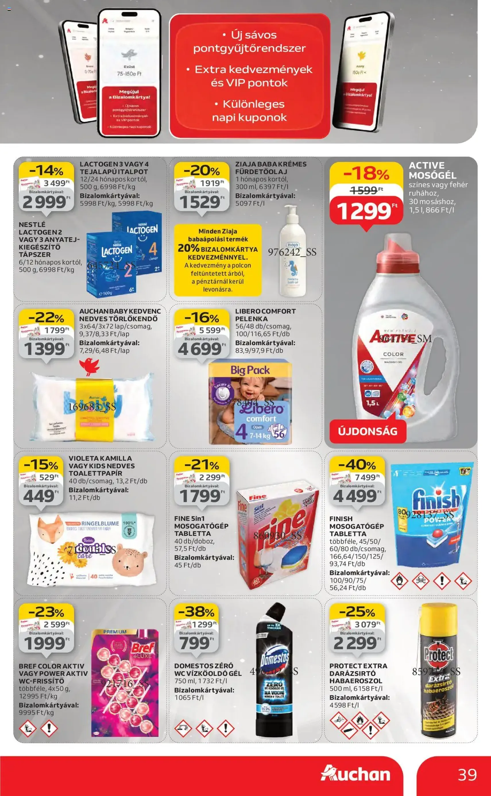 Auchan Akciós újság - 2025.08.14. érvényes szórólap 39 oldal 54 oldalból Auchan Akciós újság - 2025.08.14. érvényes szórólap 39 oldal 54 oldalból