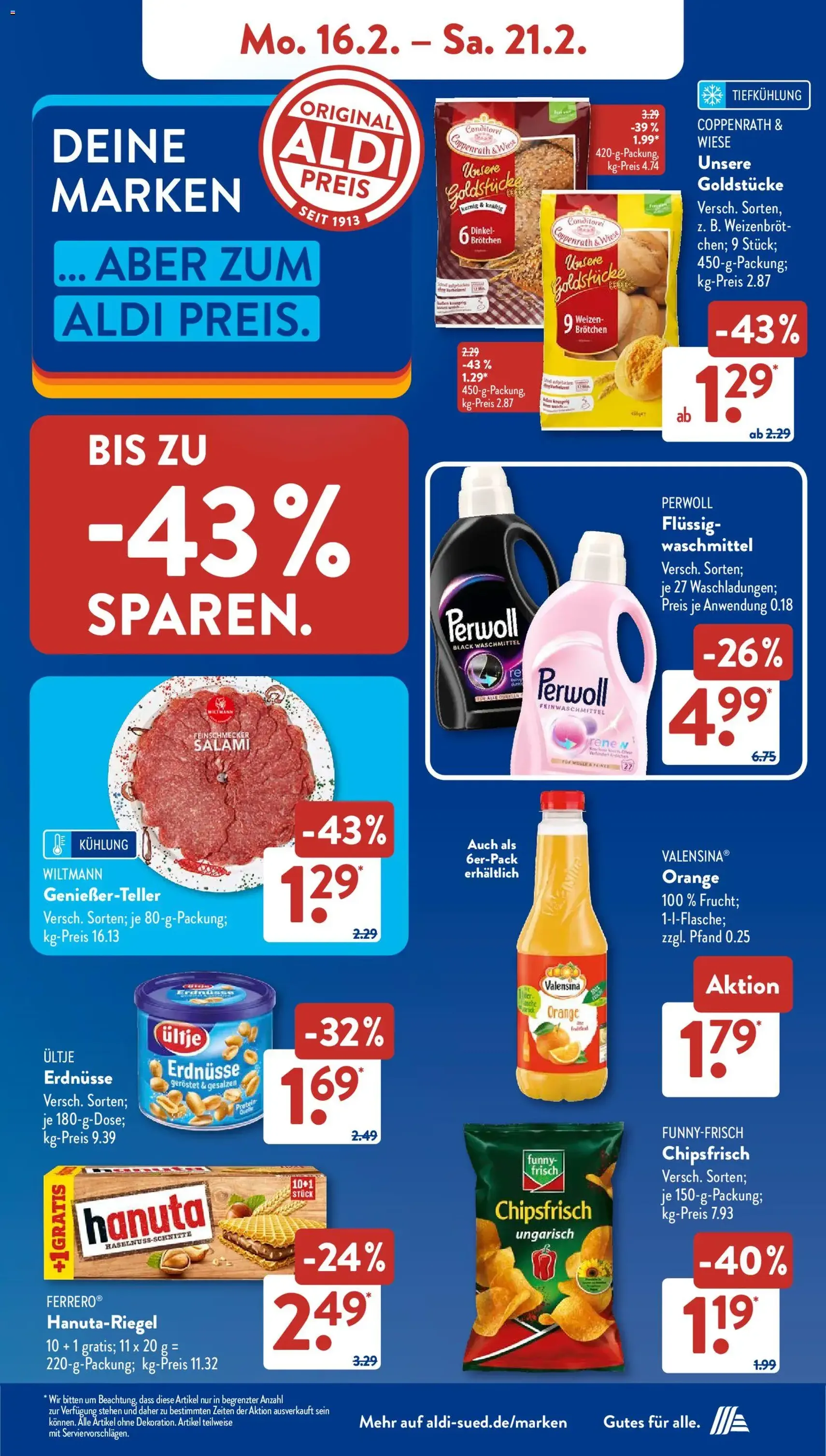 Aldi Süd Prospekt - Gültiger Prospekt ab 16.02.2026, Seite 7 von insgesamt 36